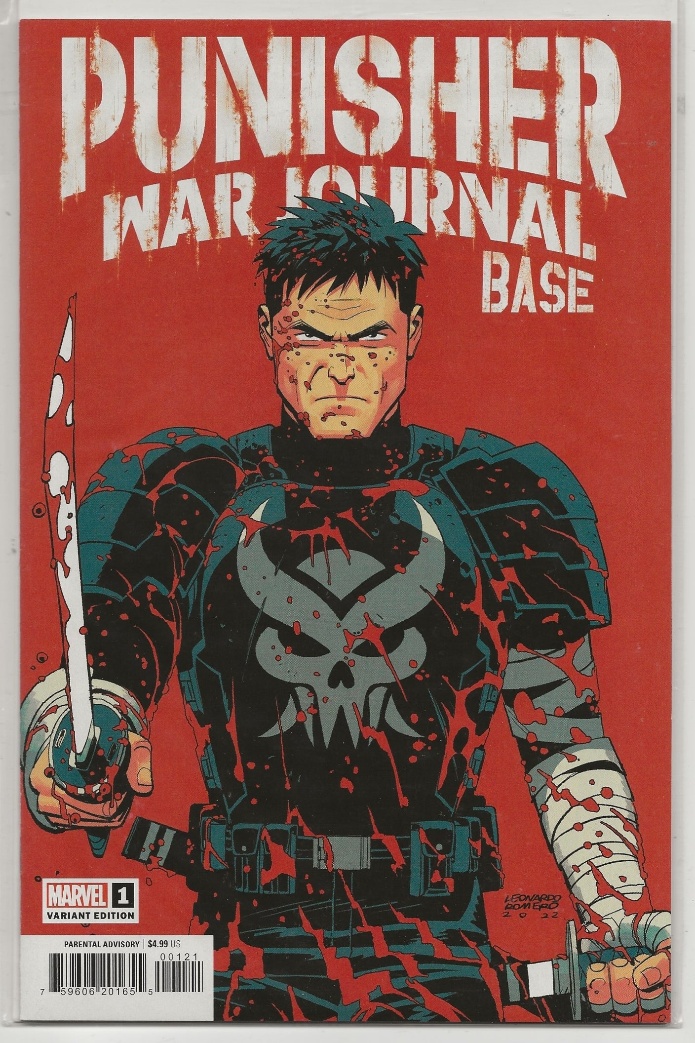 Punisher War Journal: Base #1 2023 Marvel: Leonardo Romero Variant Cover
