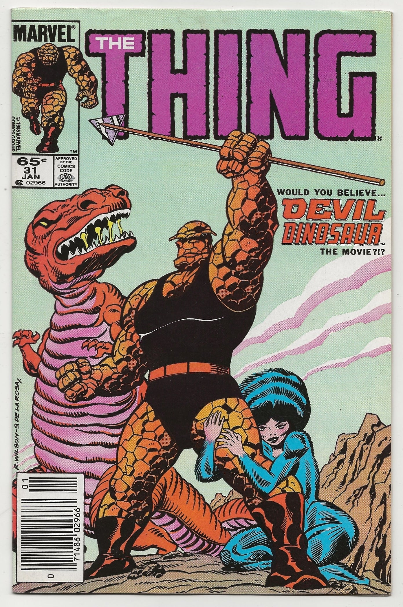 The Thing #31 1986 Marvel: Ron Wilson Newsstand Cover