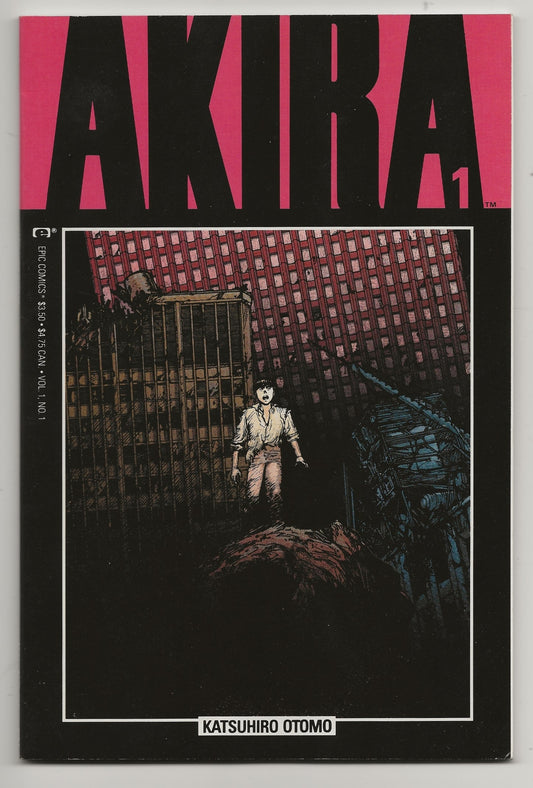Akira #1 1988 Epic: Katsuhiro Otomo Cover; 1st Print