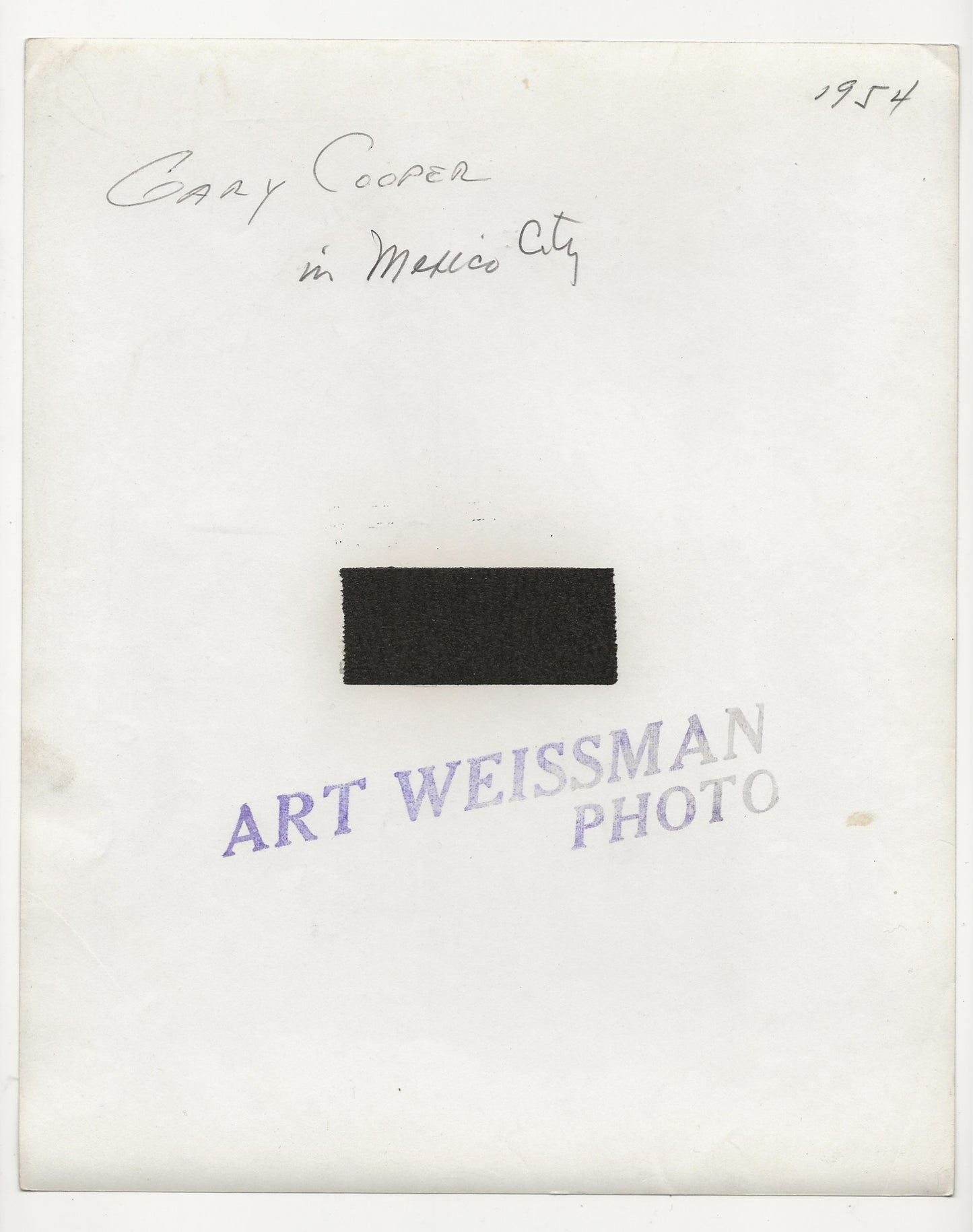 The Balcony Suite: Gary Cooper in Mexico City – Rare 1954 Art Weissman Trio