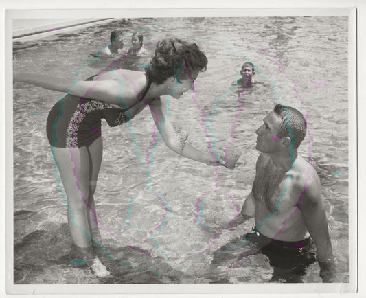 Wet & Wild: Mitzi Gaynor’s Private Poolside Rendezvous – Original 1955 Weissman GSP
