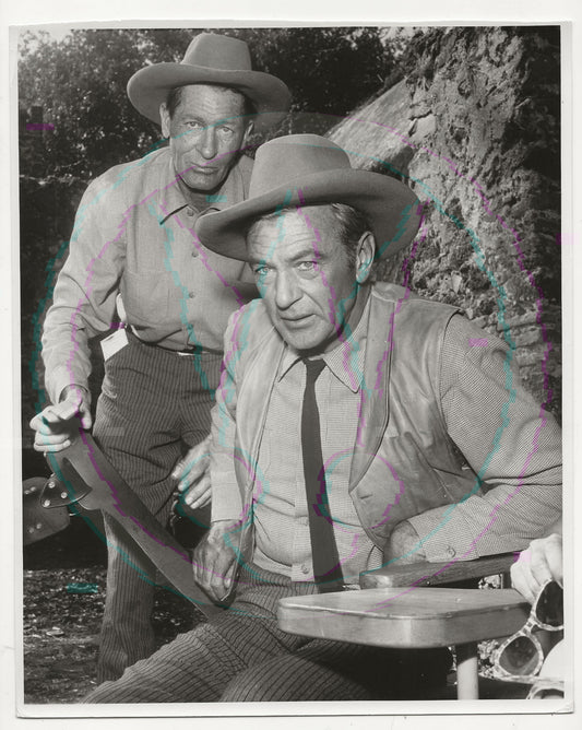 Double Exposure: Gary Cooper & "Slim" Talbot – Original 1954 Art Weissman GSP