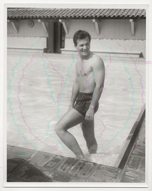 Baptized in Desire: Pat Boone Poolside – Original 1950s Art Weissman GSP