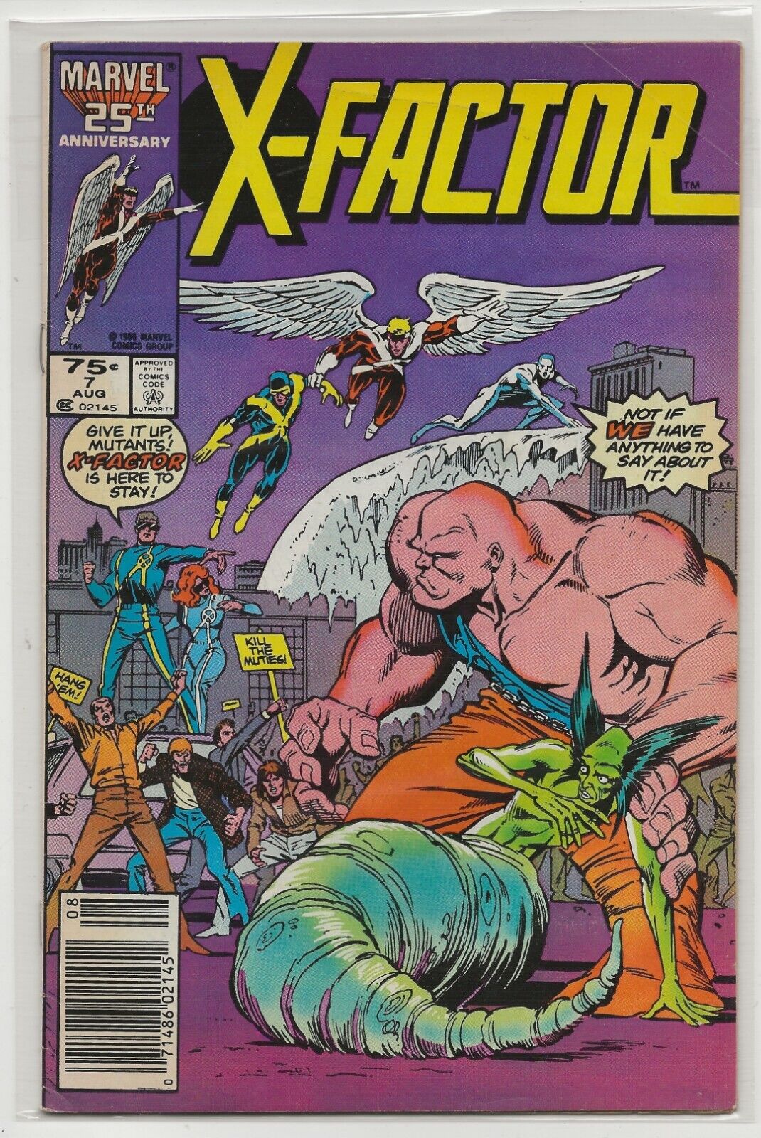 X-Factor #7 1996 Marvel Comics: 1st app of Skids, Bulk, Glow Worm &Trish Tilby