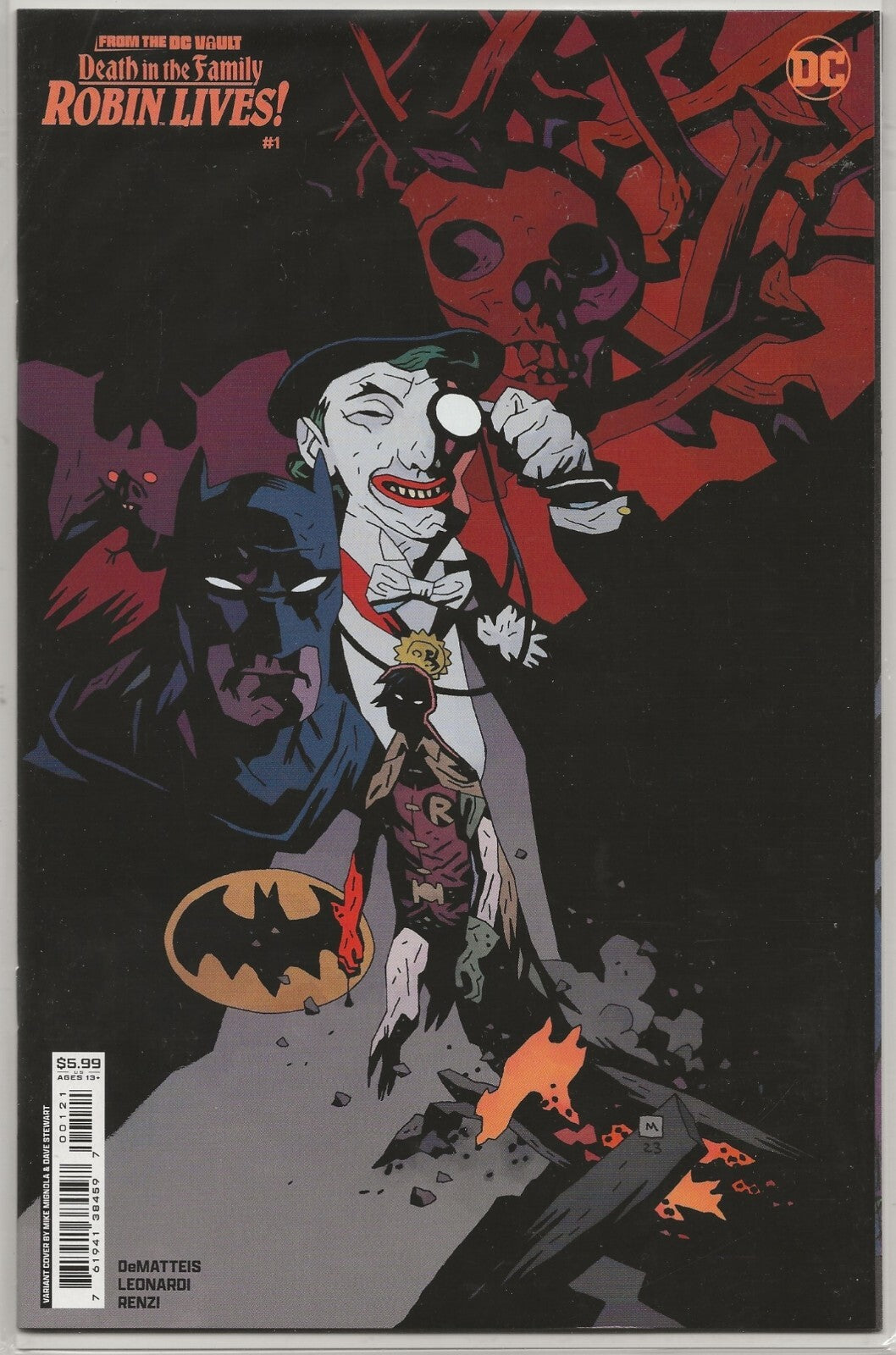 From the DC Vault: Death in the Family - Robin Lives #1 2024: Mignola Cover