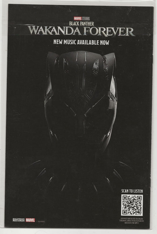 Black Panther #12 2022: 1st team app of a Black Panther team; Peach Momoko Cvr