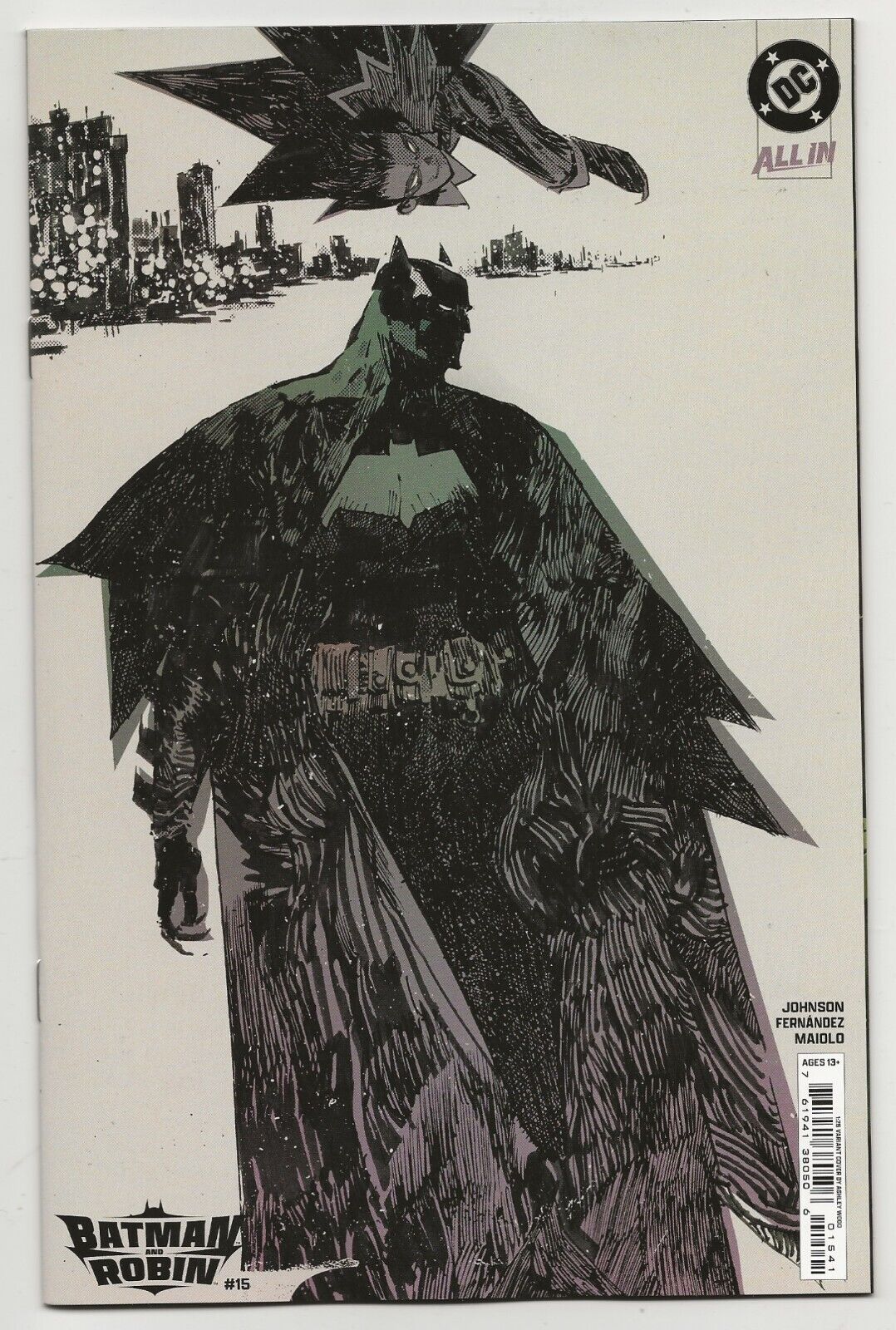 Batman and Robin #15 2024 DC Comics: Ashley Wood Cover; 1st full app of Memento