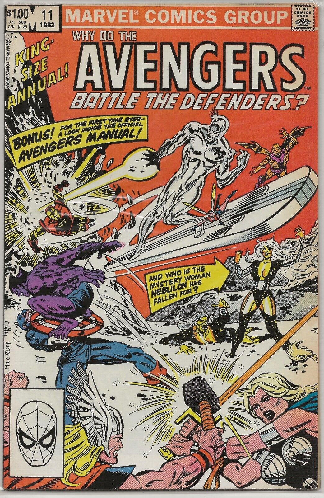 The Avengers King-Size Annual #11 1982 Marvel Comics: Al Milgrom Cover