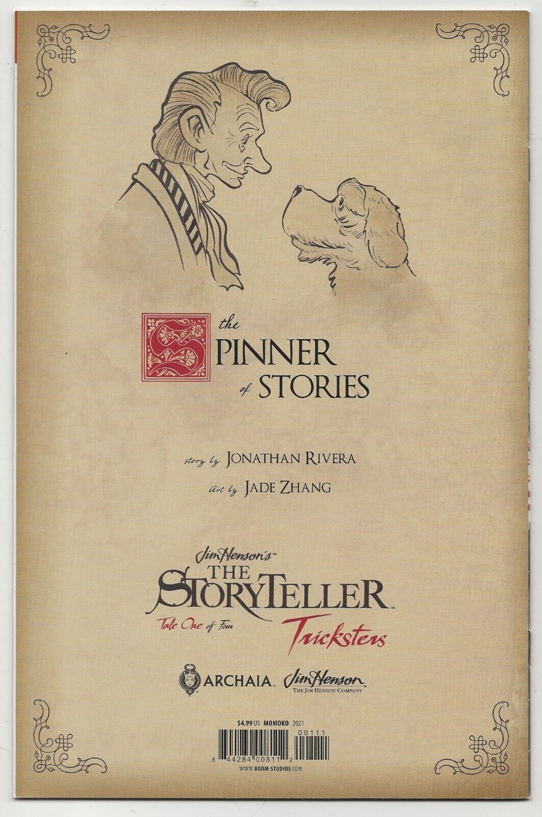 Jim Henson's StoryTeller Tricksters #1 Archaia Comic 2021: Peach Momoko Cover