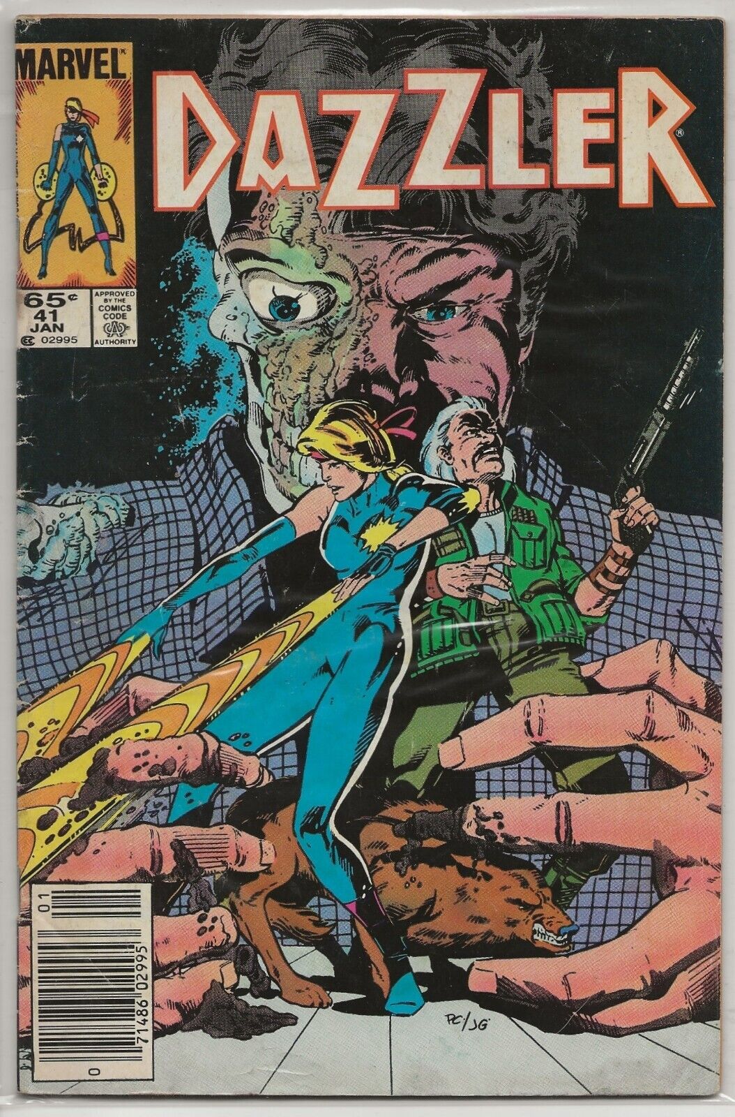 Dazzler #41 1985 Marvel Comics: Paul Chadwick and Jackson Guice Newsstand Cover