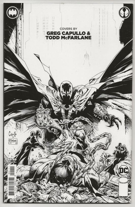 Batman/ Spawn #1 DC Comics 2022: Unplugged Greg Capullo Cover