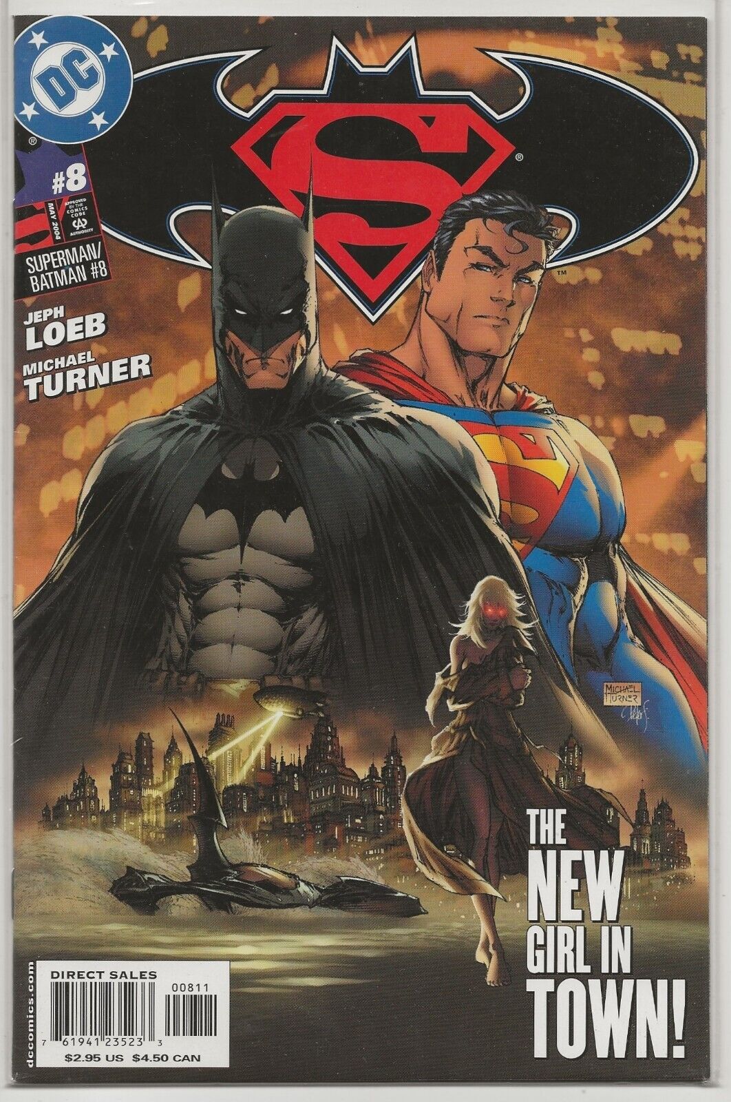 Superman/Batman #8 2004 DC Comics: Reintroduction of Supergirl, Kara Zor-El