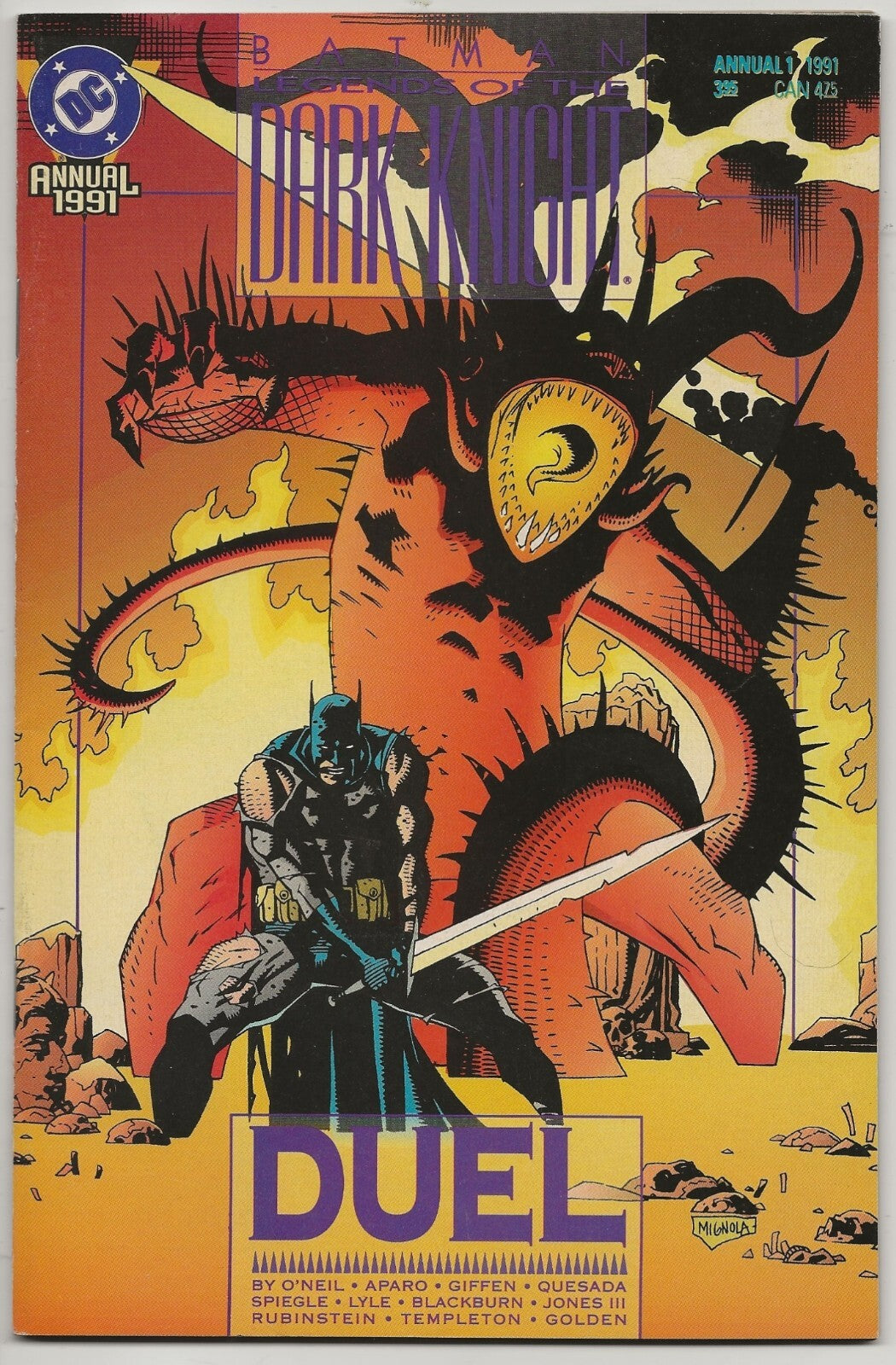 Batman: Legends of the Dark Knight Annual #1 1991 DC: Mike Mignola Cover