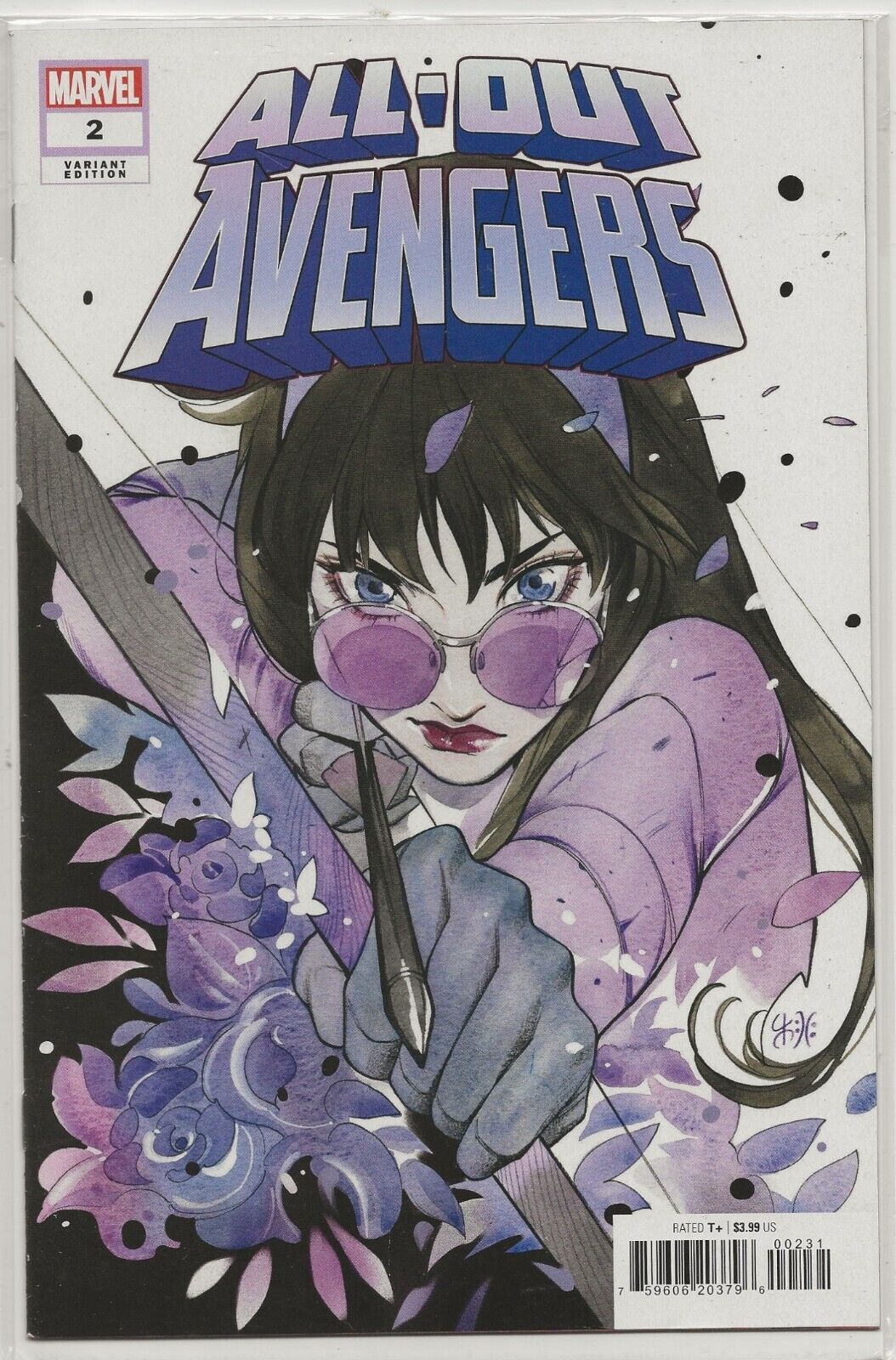 All-Out Avengers #2 2022 Marvel: Peach Momoko Kate Bishop Variant Cover