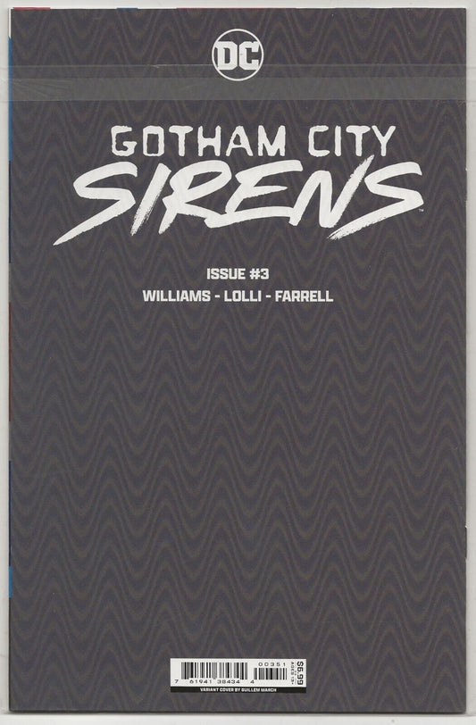 Gotham City Sirens #3: 1st app of Dumb Rabbit; Connecting prismatic cover
