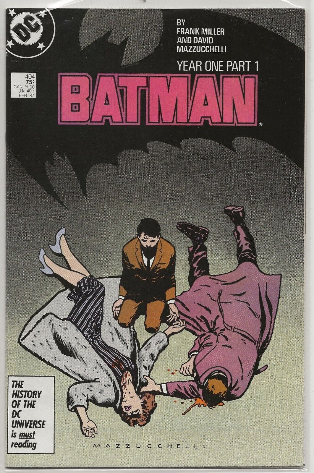 Batman #404 1987 DC Comics: Year One Part 1; Bruce Wayne Origin; 1st app Holly R