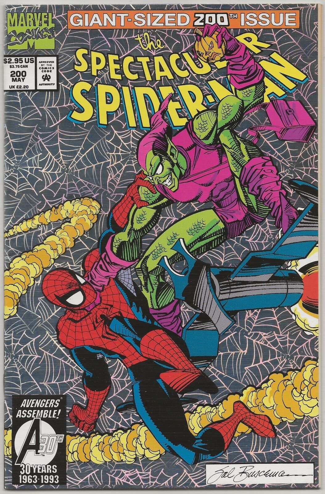 The Spectacular Spider-Man #200 - Foil (1993) Death of Green Goblin Harry Osborn