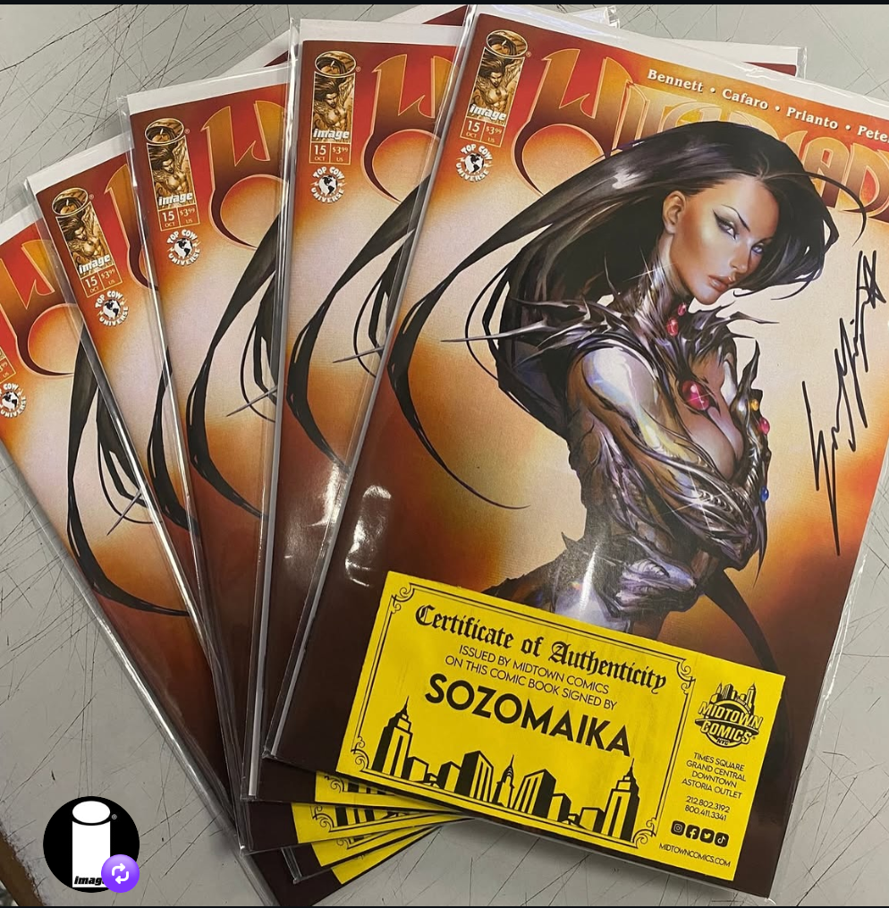 Witchblade #15: Sozomaika Variant; 1 of 5 Signed by Cover Artist