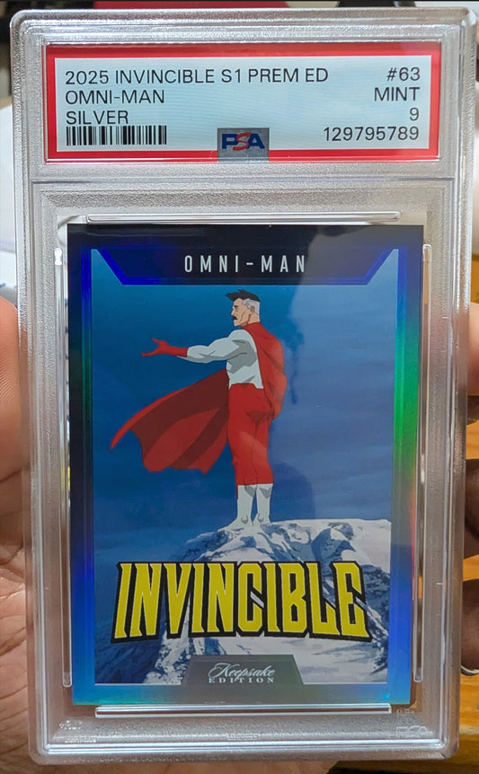 2025 Invincible Season 1 Keepsake Edition Omni-Man Silver #63 PSA 9 Mint