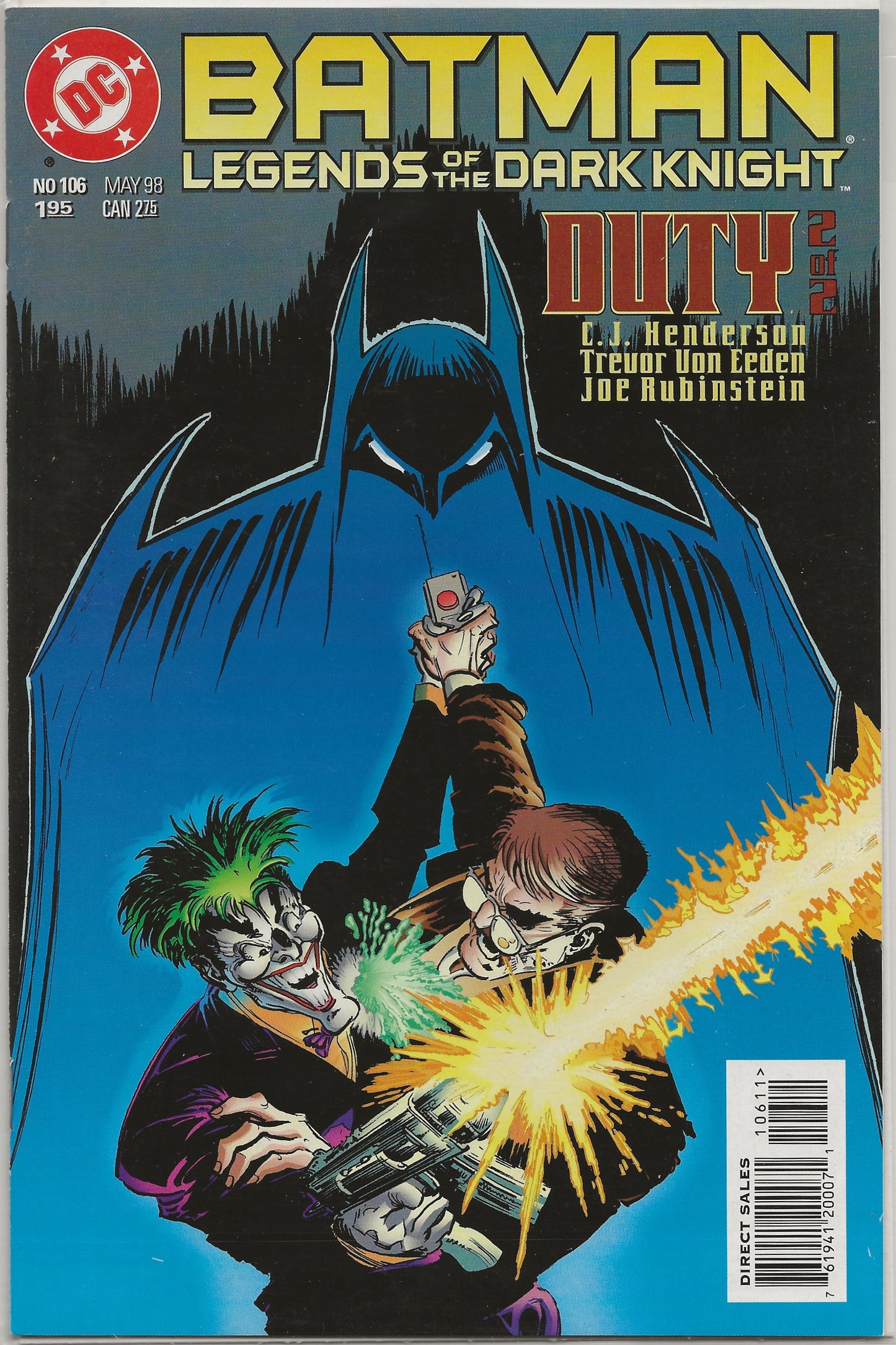 Batman Legends of the Dark Knight Vol. 1 No. 106, DC Comics, May 1998