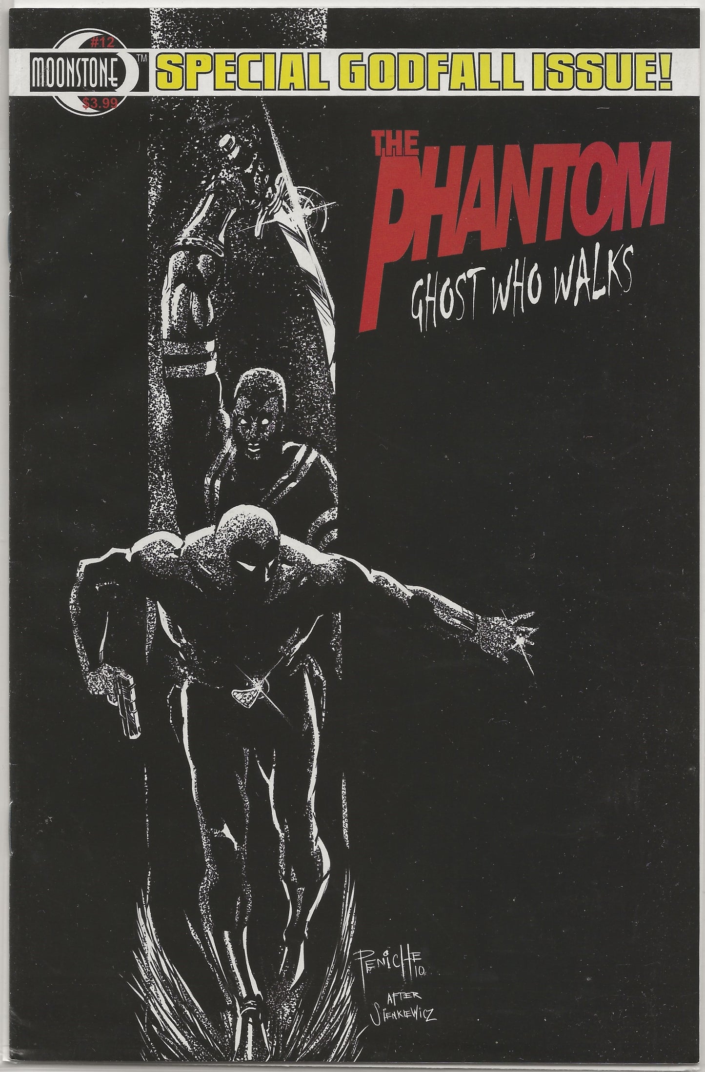 The Phantom: Ghost Who Walks, Vol. 1 No. 12, Moonstone, September 2010 (Cover B- Moon Knight Homage Variant)