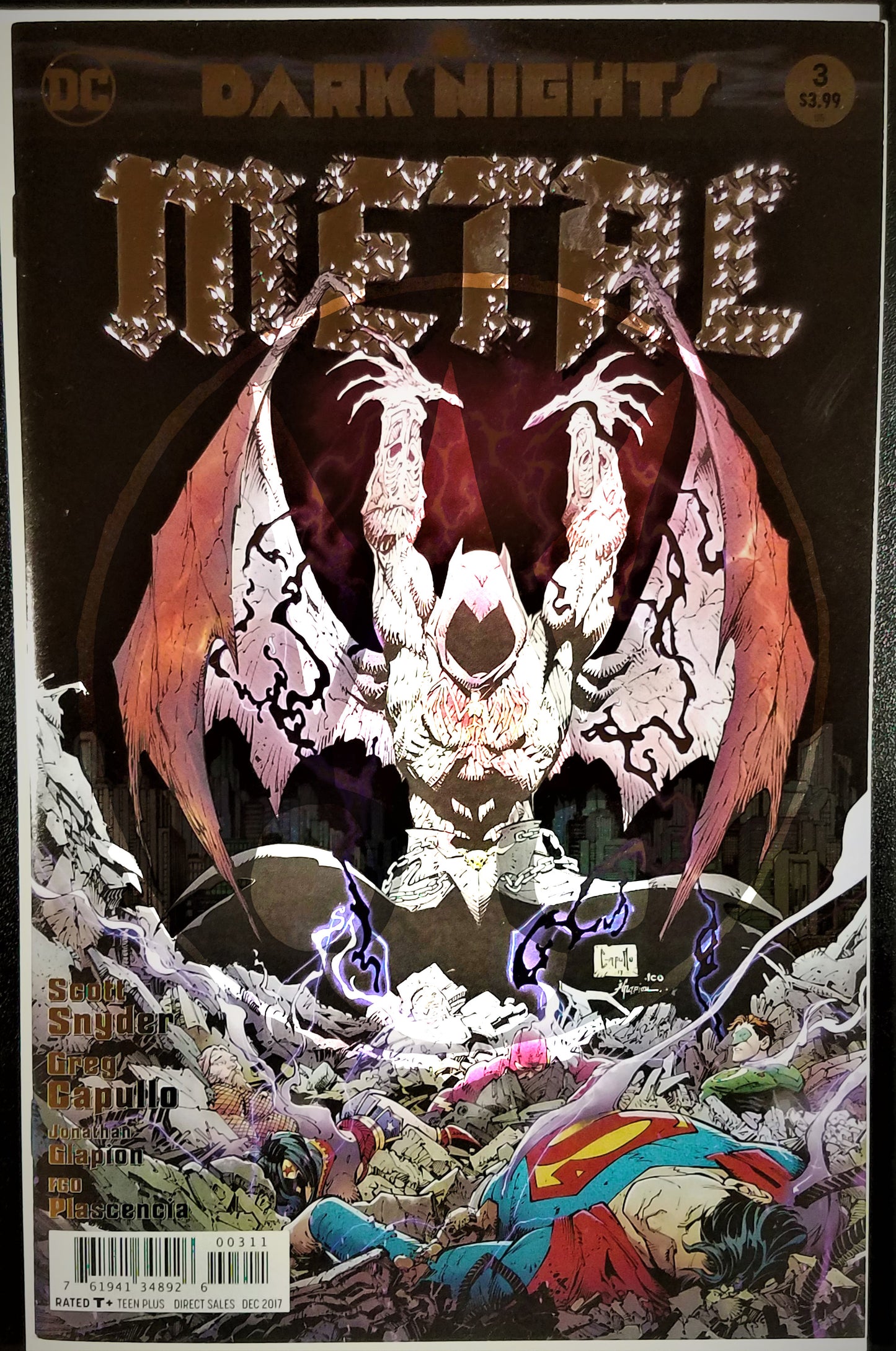 Dark Nights: Metal , Vol. 1, No. 3, DC Comics, December 2017 (1st Edition Foil Stamped)