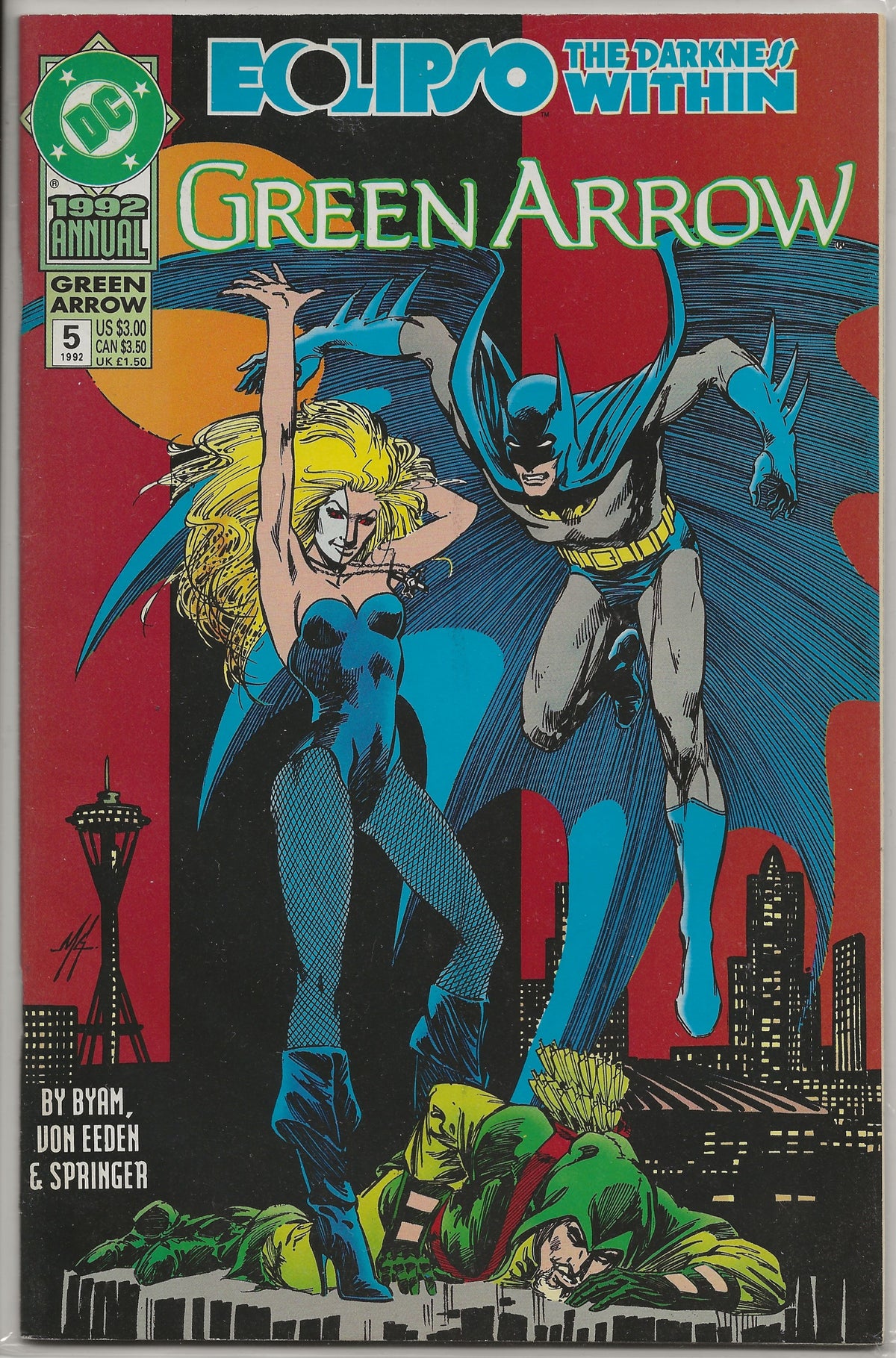 Eclipso: The Darkness Within, Part 11: Green Arrow, Vol 2, Annual #5, DC Comics, 1992