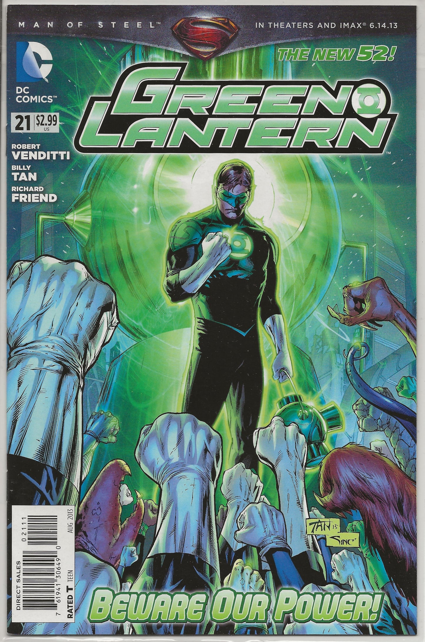 Green Lantern, Vol 5, No. 21, DC Comics, August 2013