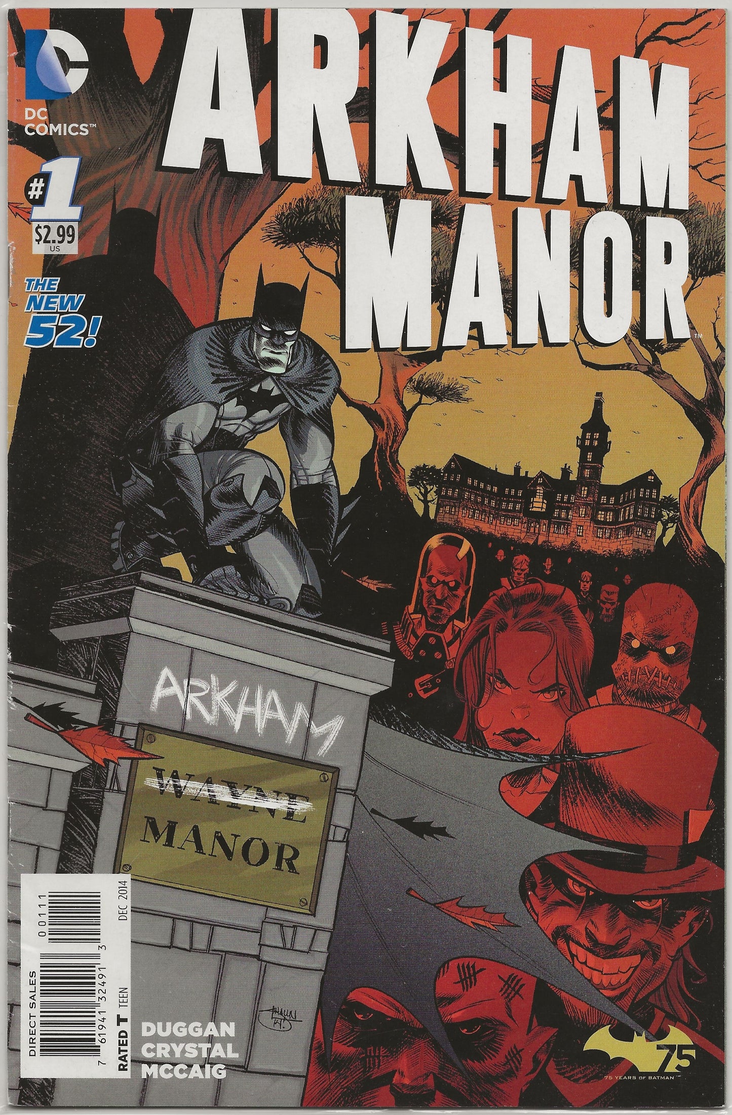 Arkham Manor, Vol 1, No. 1, DC Comics, December 2014