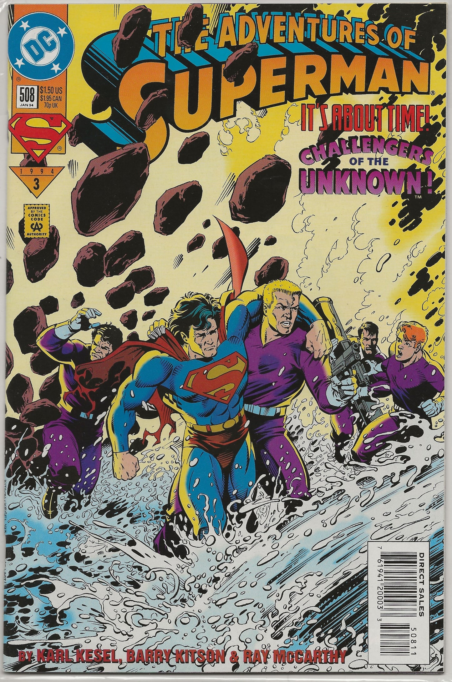 Adventures of Superman, Vol 1, No. 508, Dc Comics, January 1994