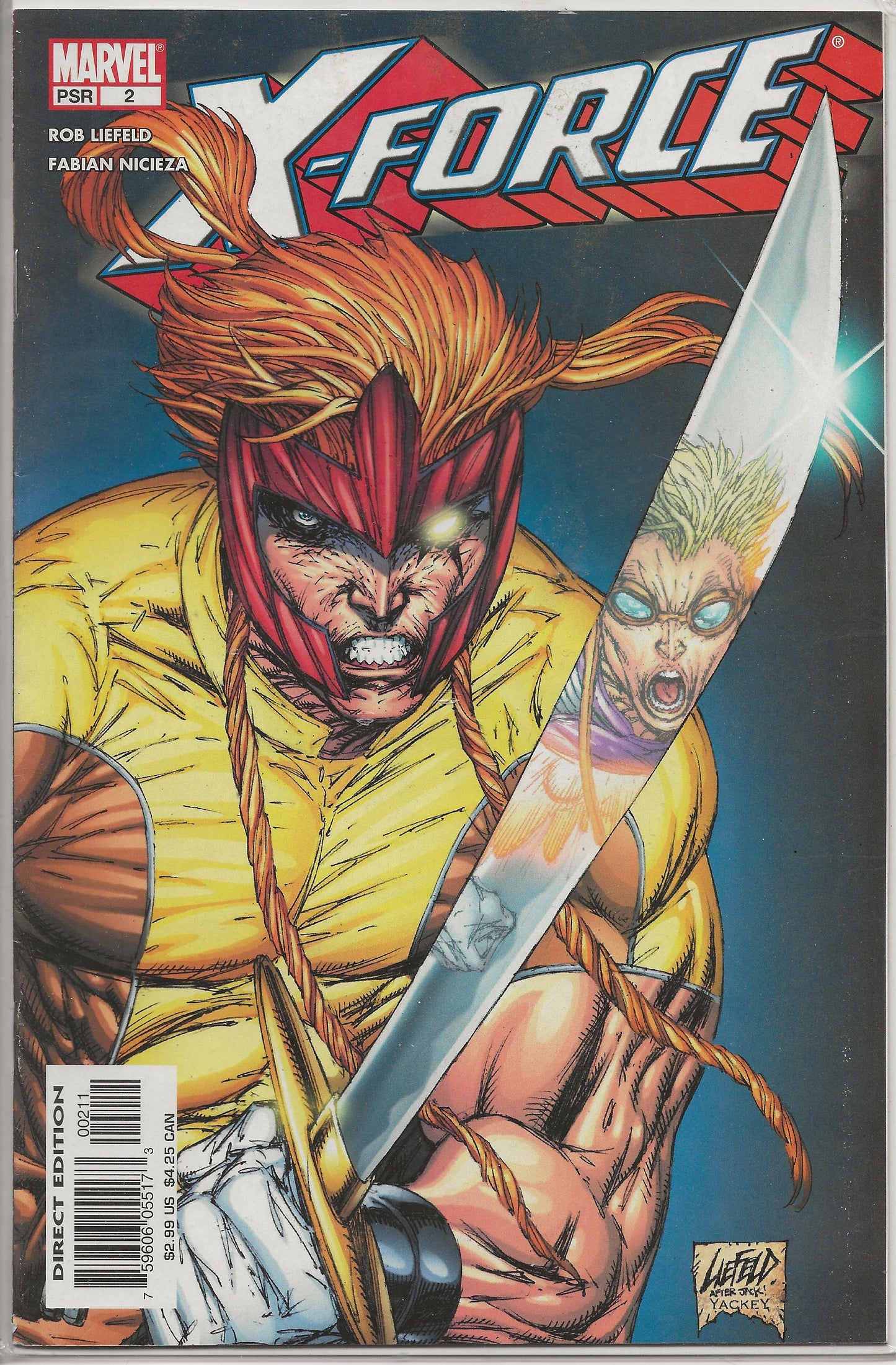 X-Force, Vol 2, No. 2, Marvel Comics, November 2004