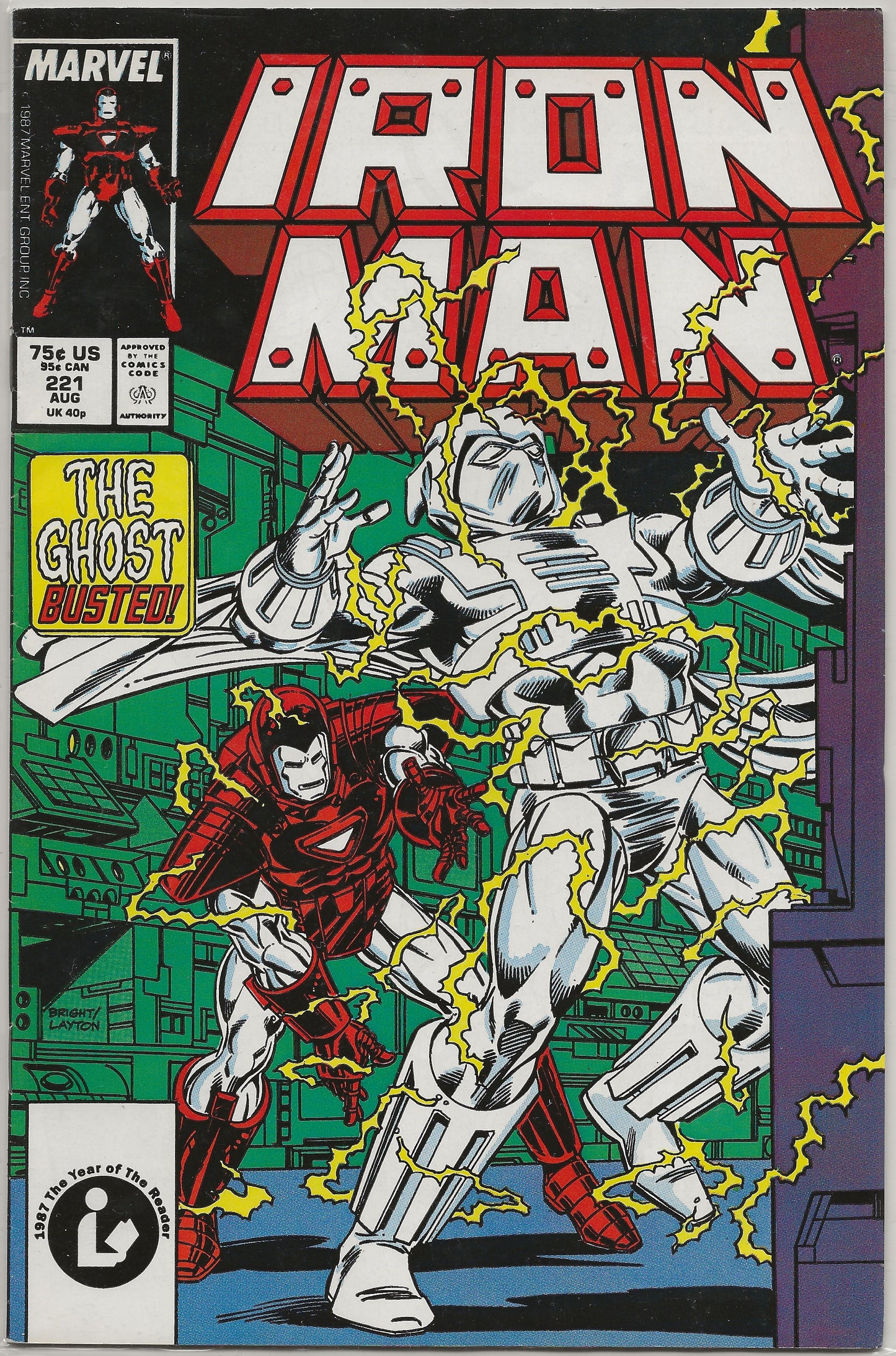 Iron Man, Vol 1, No. 221, Marvel Comics, August 1987