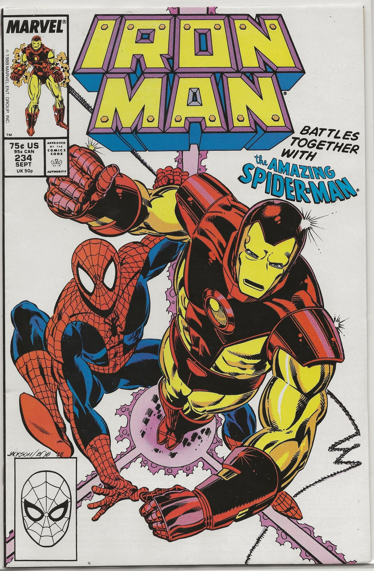 Iron Man, Vol 1, No. 234, Marvel Comics, August 1987