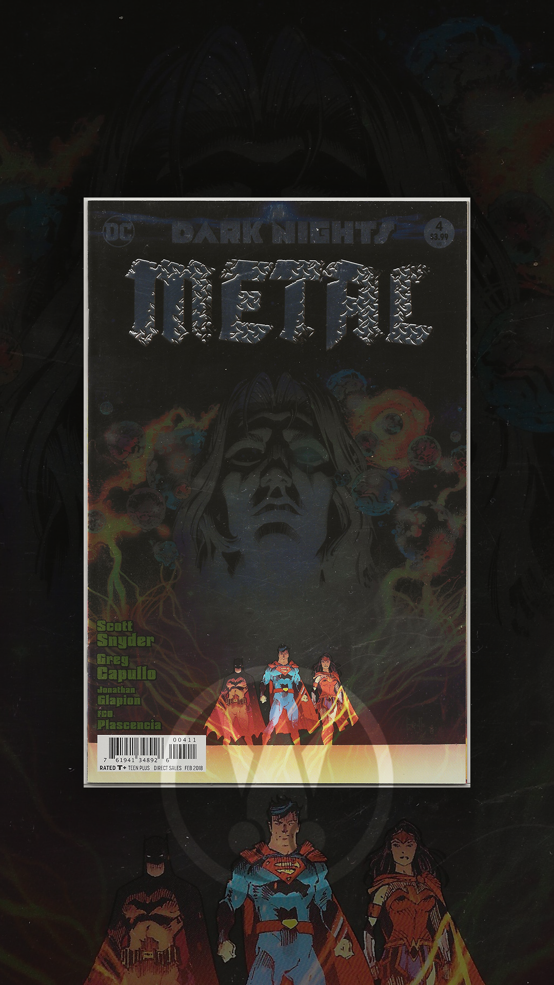 Dark Nights: Metal , Vol. 1, No. 4, DC Comics, February 2018 (1st Edition Foil Stamped)