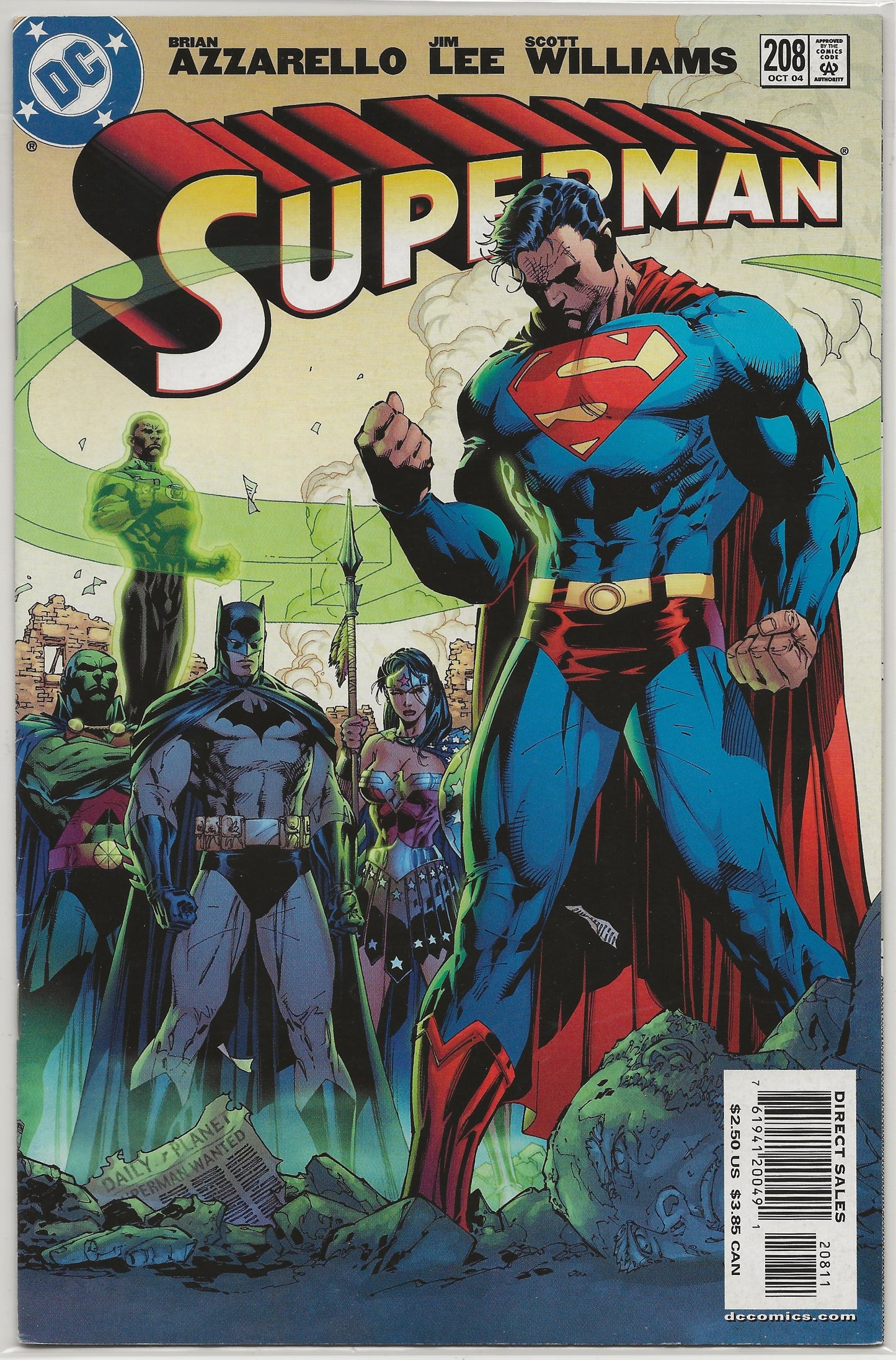Superman Vol. 2 No. 208, DC Comics, October 2004
