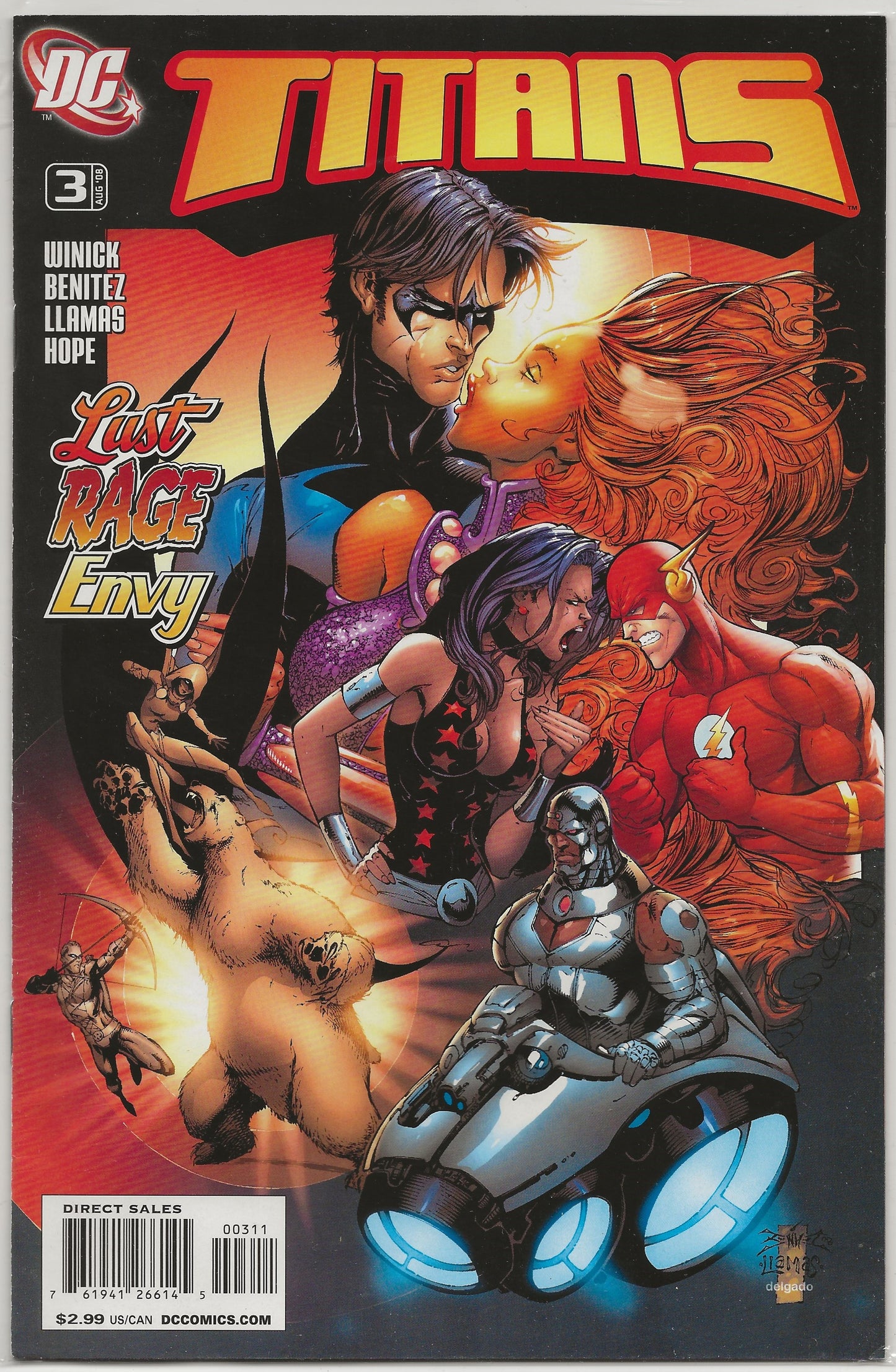 Titans Vol. 2 No. 3, DC Comics, August 2008