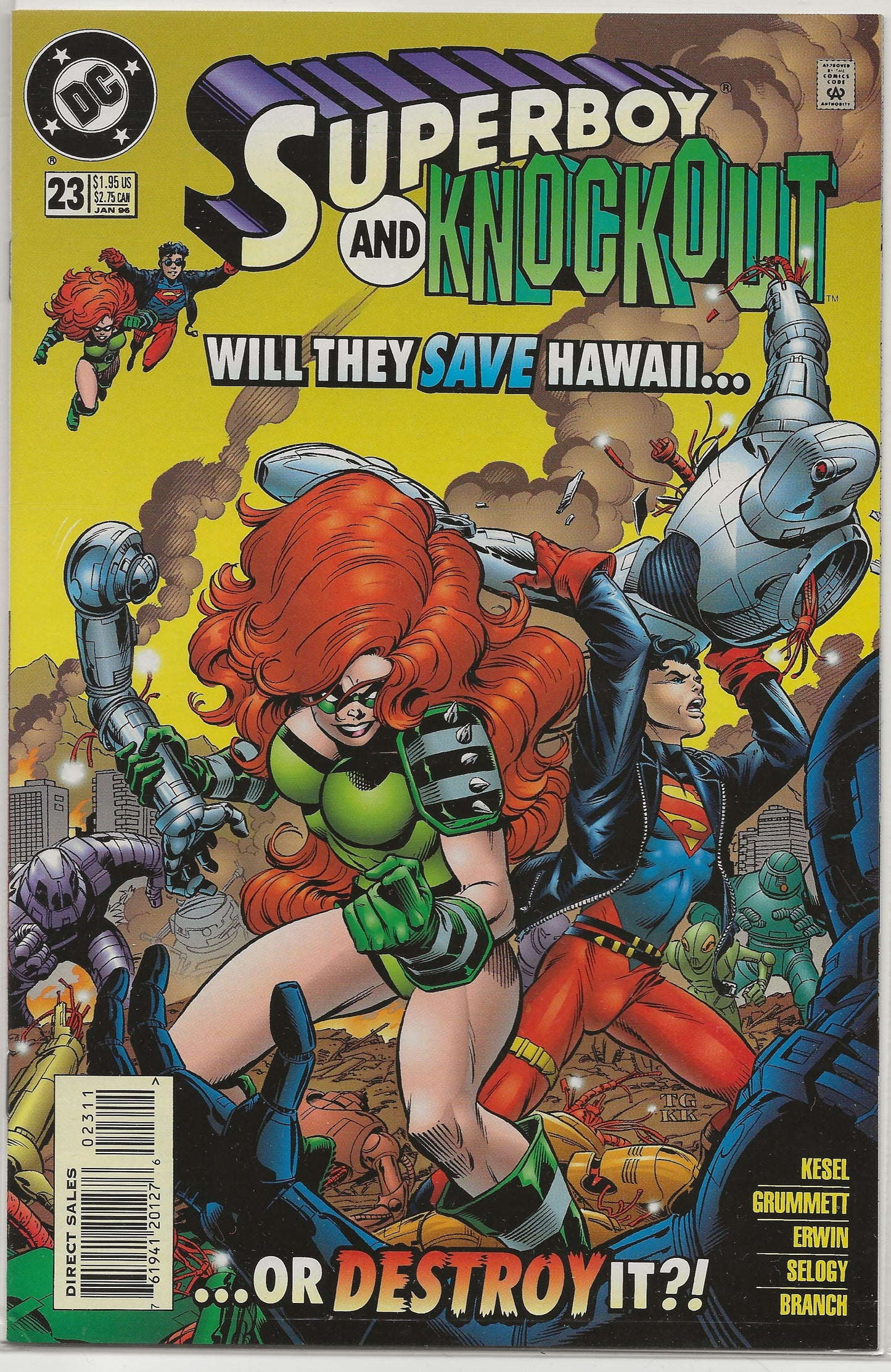 Superboy Vol. 4 No. 23, DC Comics, January 1996