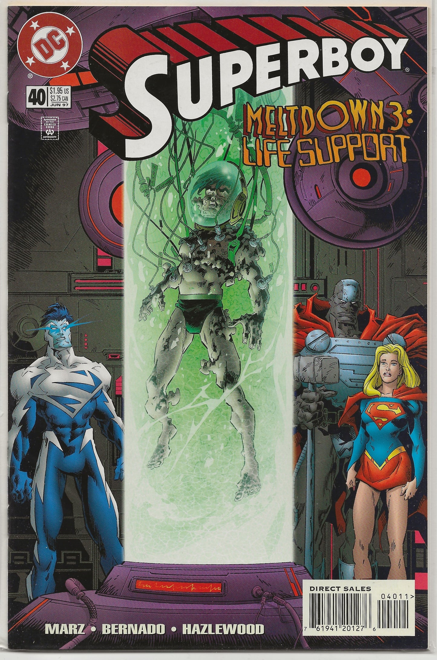 Superboy Vol. 4 No. 40, DC Comics, June 1997