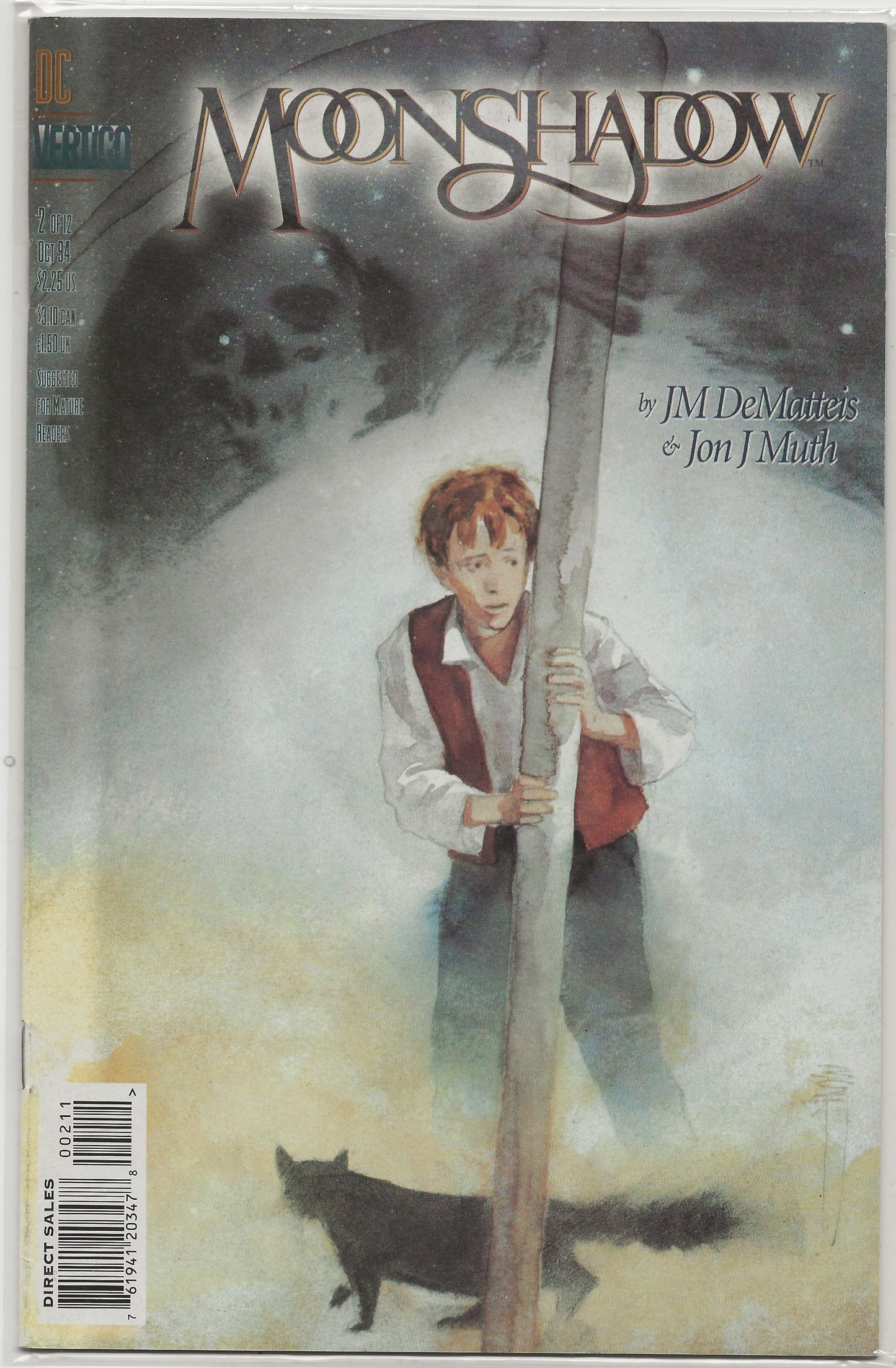 Moonshadow, Vol 1, No. 2, DC Comics, October 1994 (Series 2)