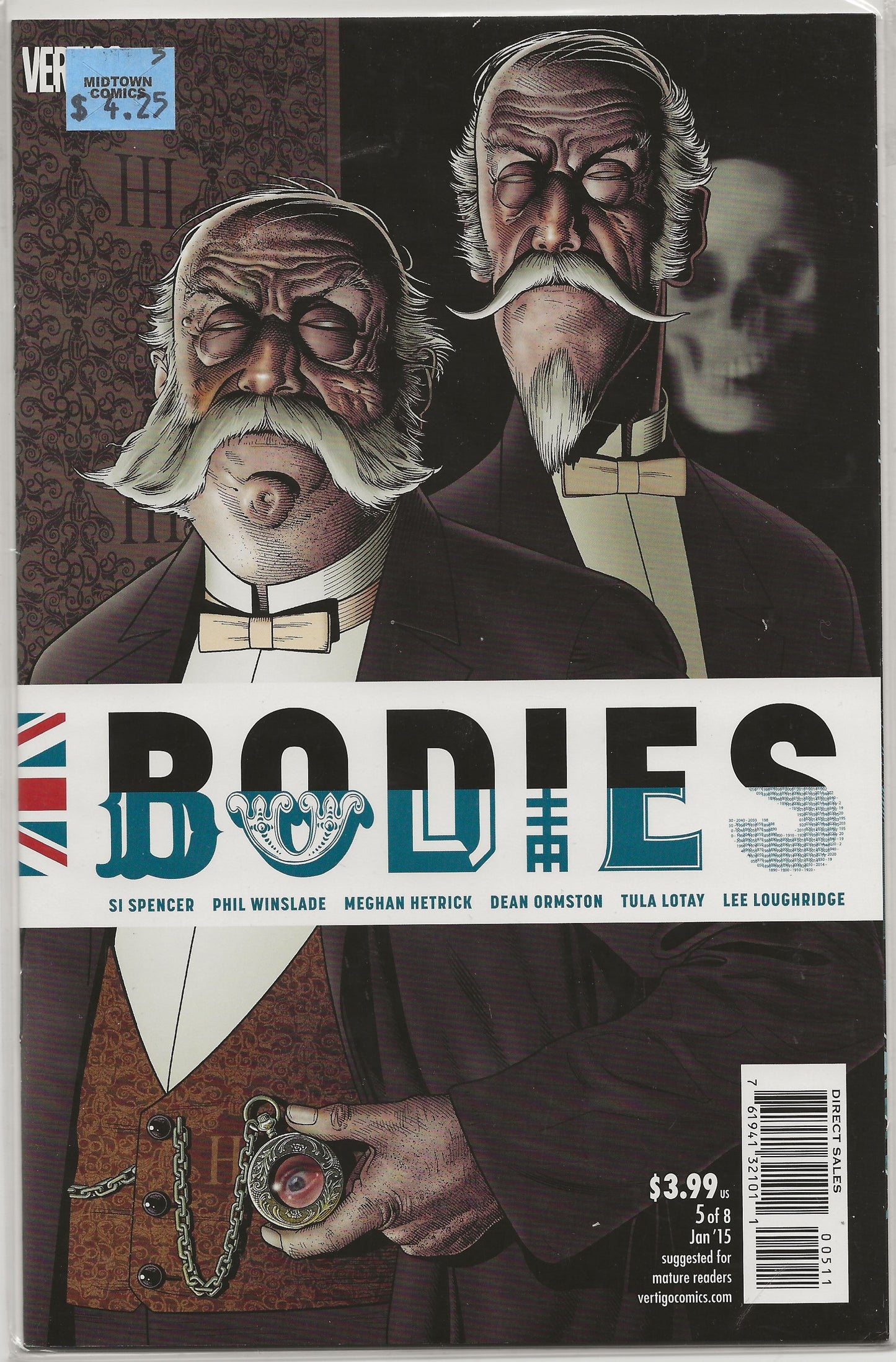 Bodies, Vol 1 No. 5, Vertigo Comics, January 2015