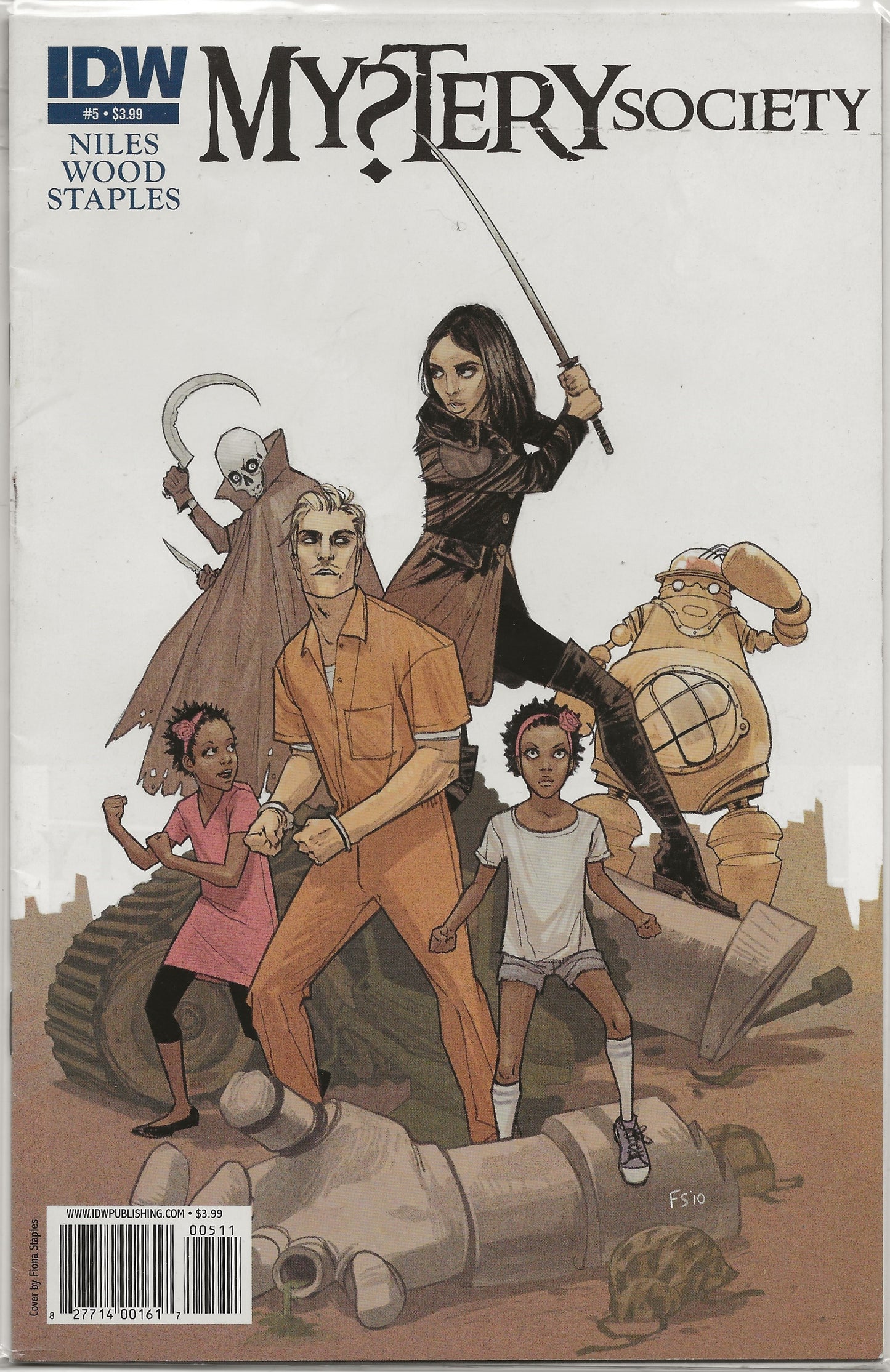 Mystery Society, Vol. 1 No. 5, IDW Comics, October 2010 (Cover B)