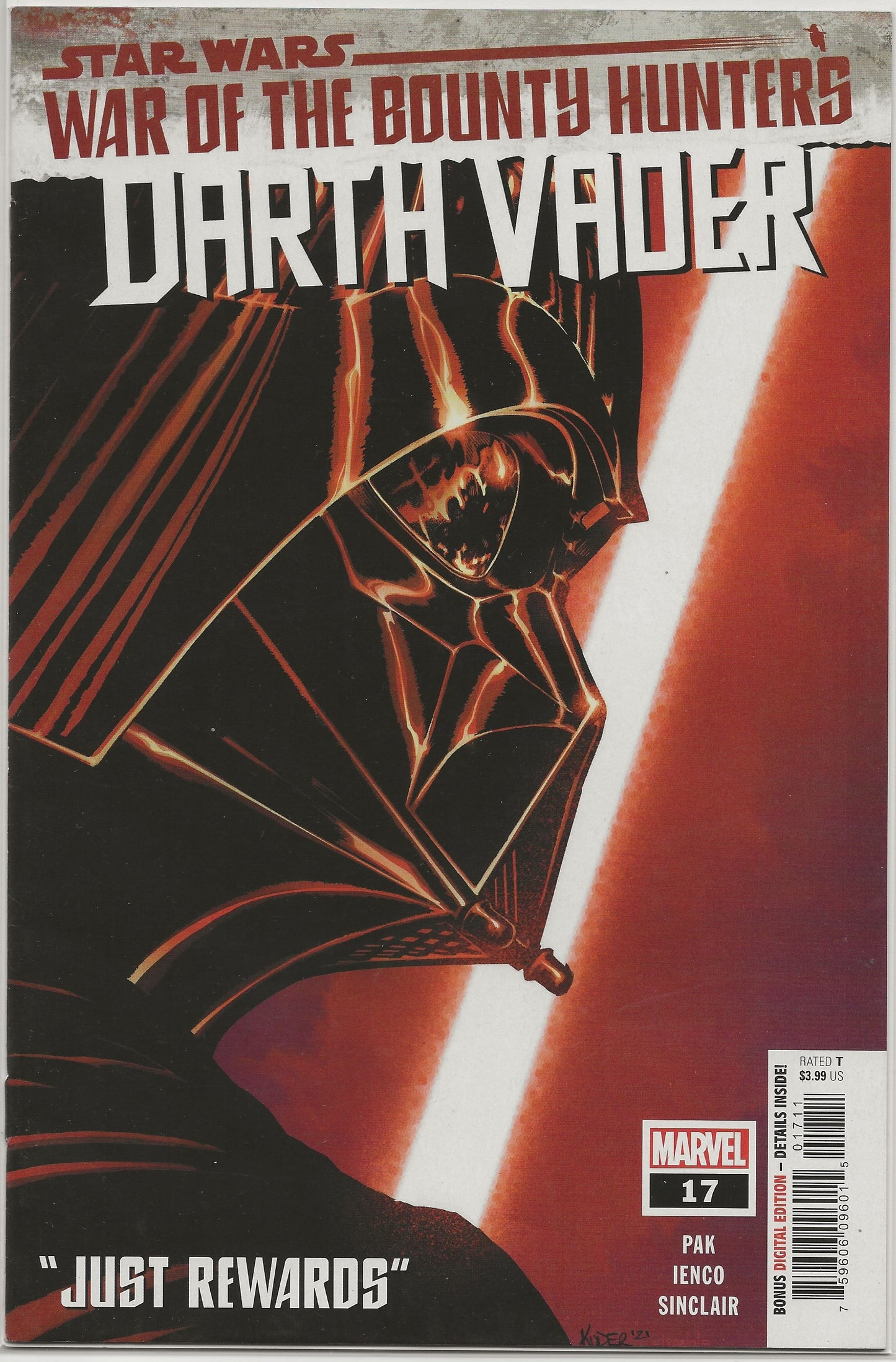 Star Wars: Darth Vader, Vol. 1 No. 17A, Marvel Comics, October 2021