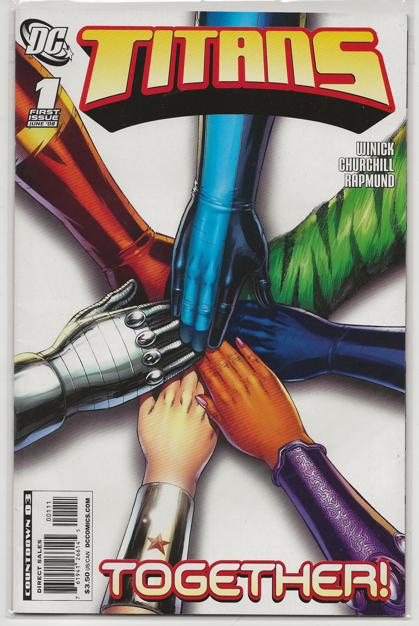 Titans Vol. 2 No. 1, DC Comics, June 2008