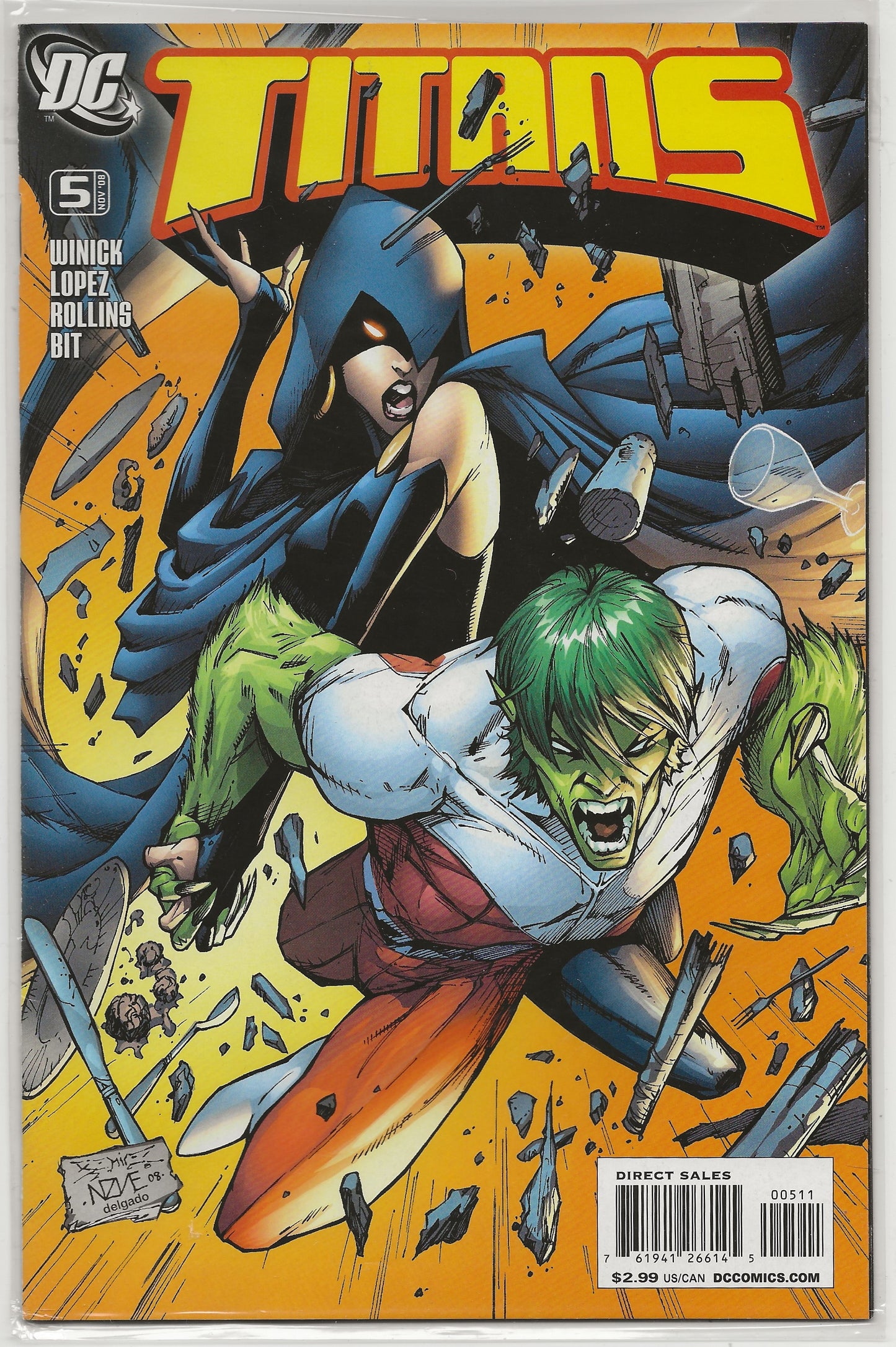 Titans Vol. 2 No. 5, DC Comics, October 2008