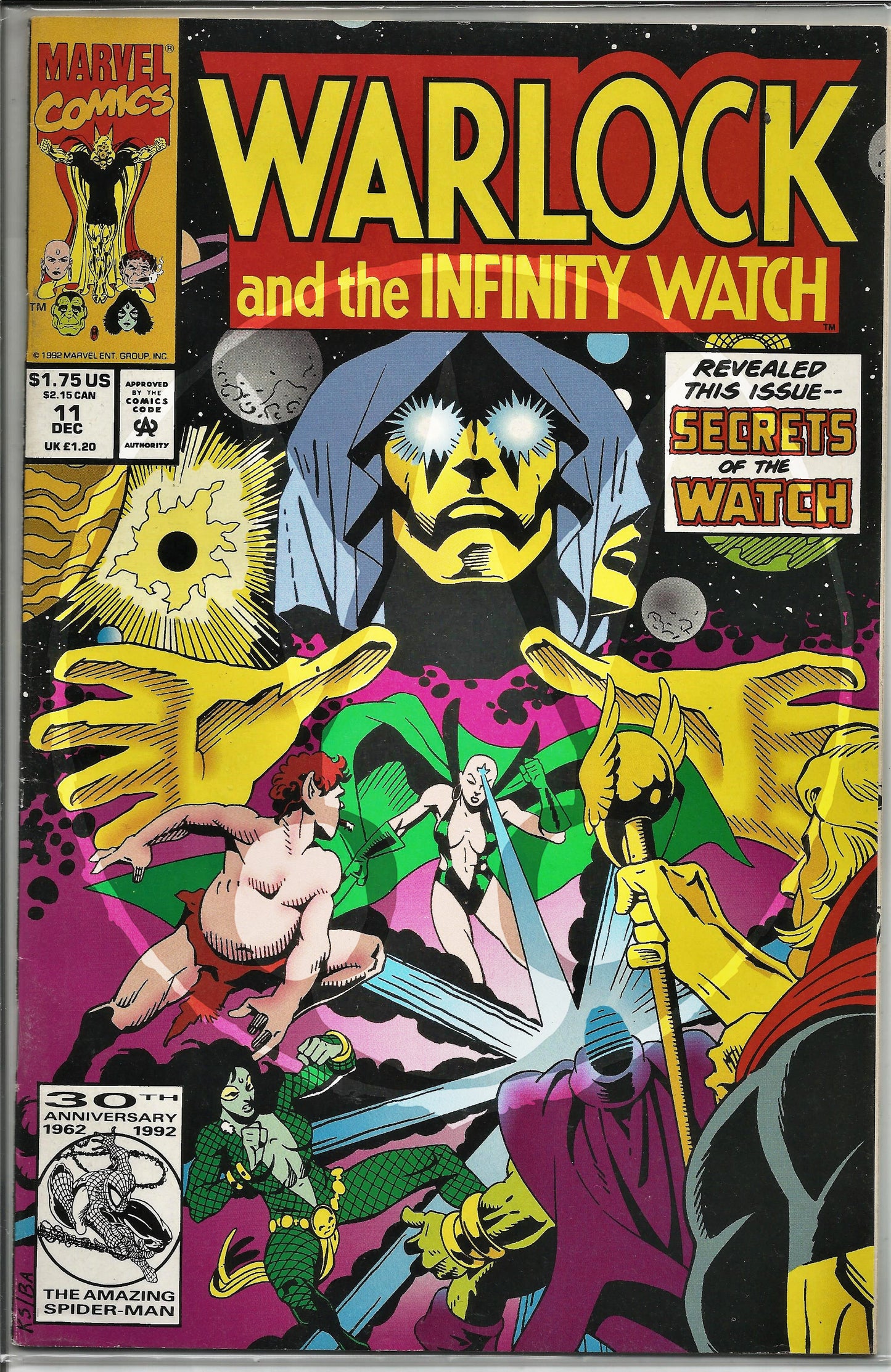 Warlock and the Infinity Watch, Vol 1, No. 11, Marvel Comics, December 1992