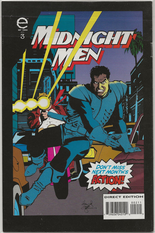 Midnight Men, Vol. 1 No. 2, Epic Comics, July 1993