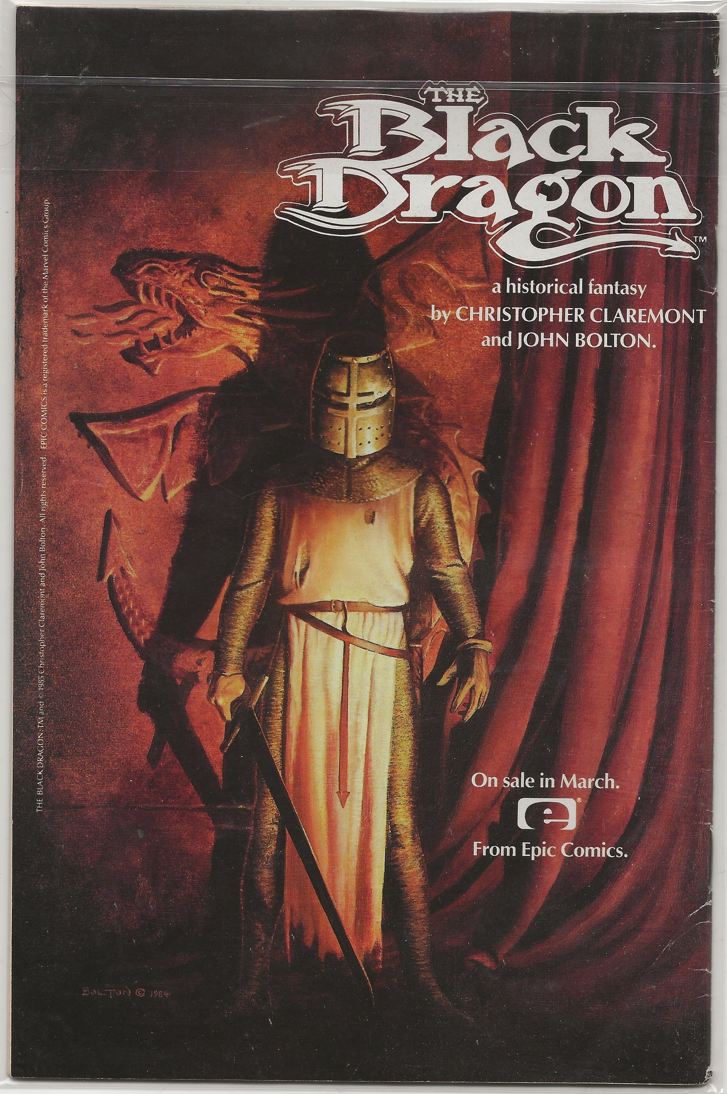 Moonshadow, Vol. 1 No. 2, Epic Comics, May 1985