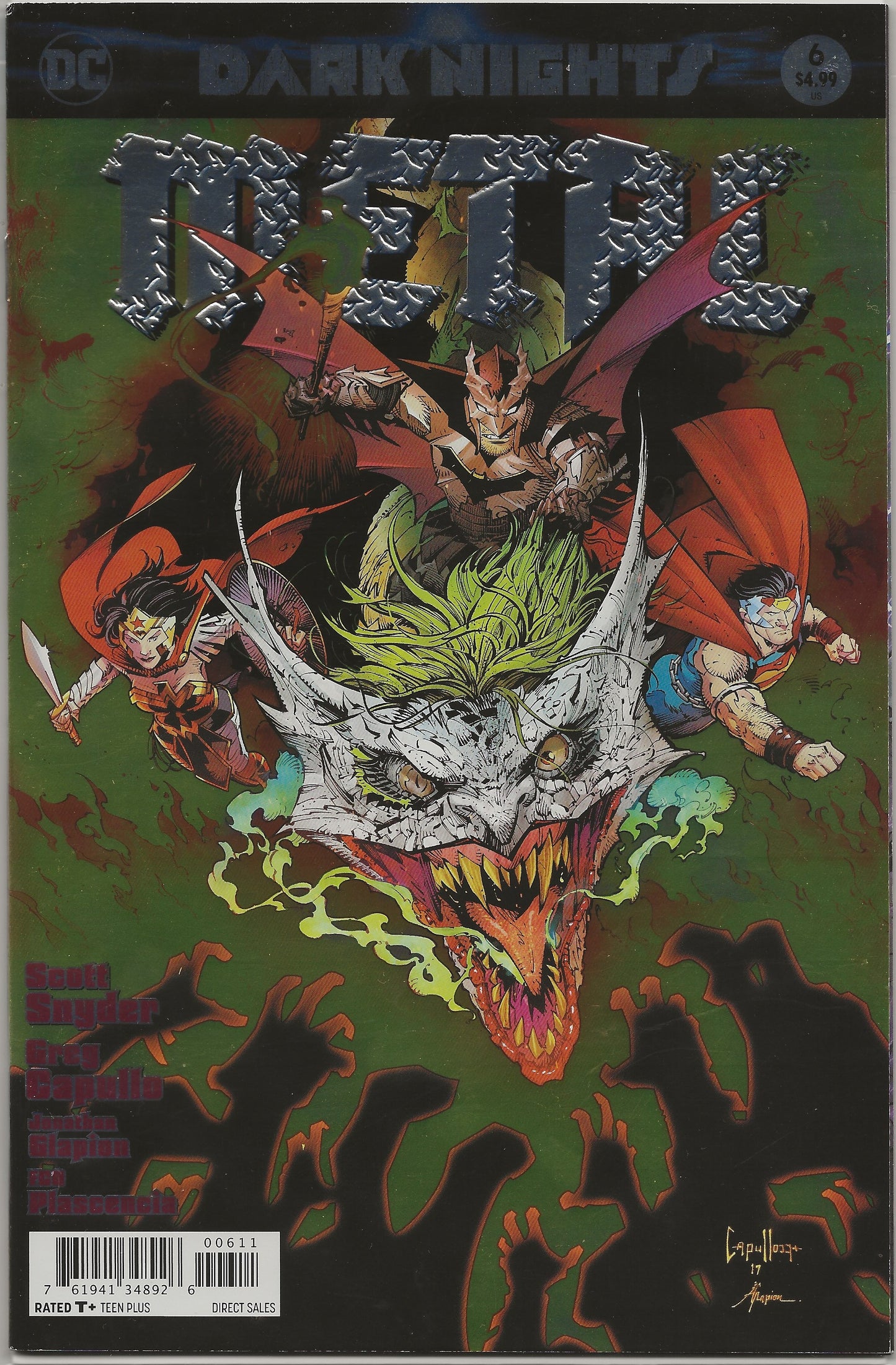 Dark Nights: Metal , Vol. 1, No. 6, DC Comics, March 2018 (1st Edition Foil Stamped)