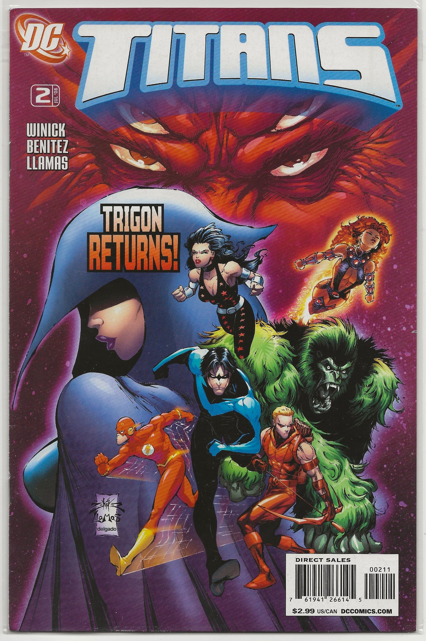 Titans Vol. 2 No. 2, DC Comics, July 2008