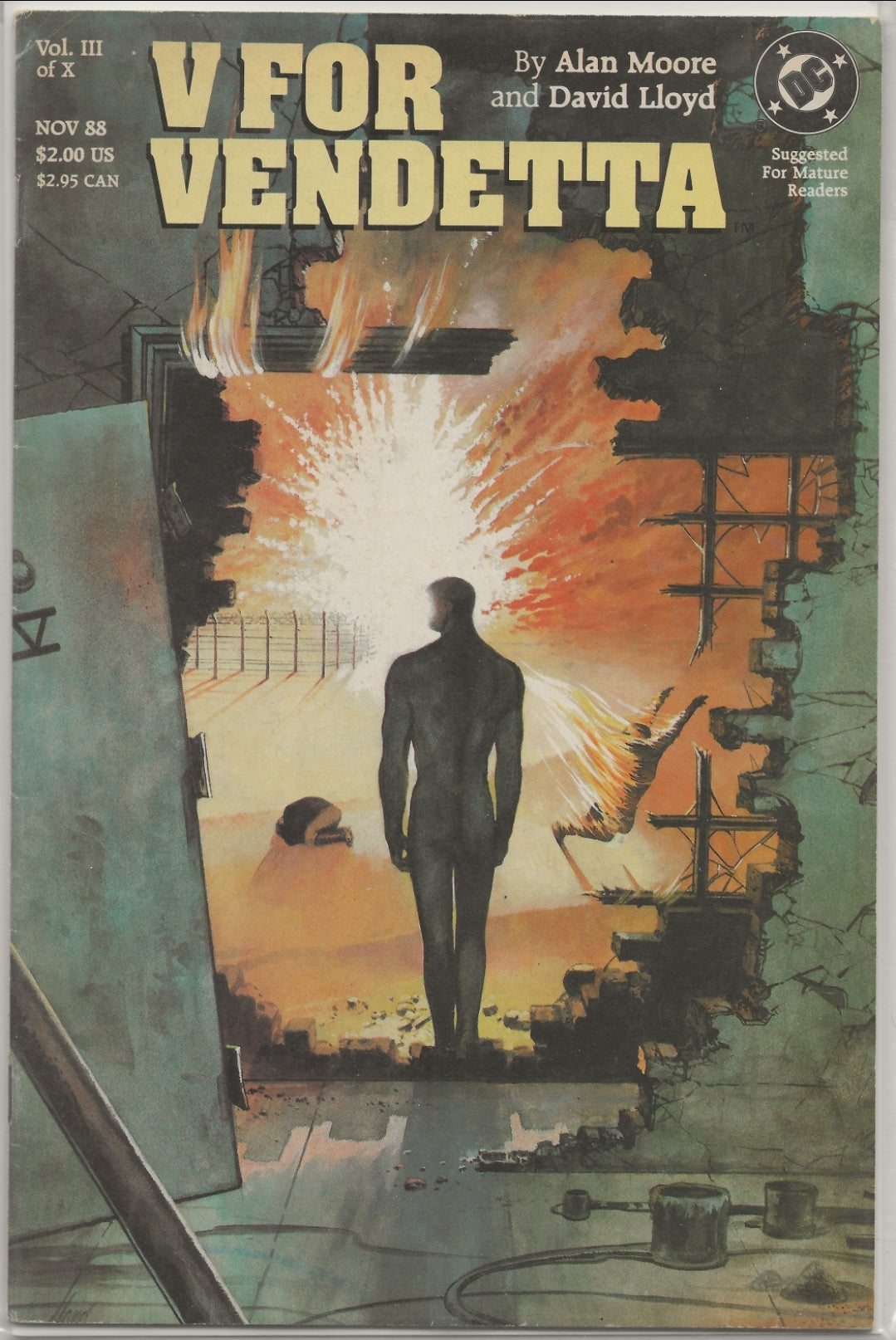 V for Vendetta, Vol 1, No. 3, DC Comics, October 1988